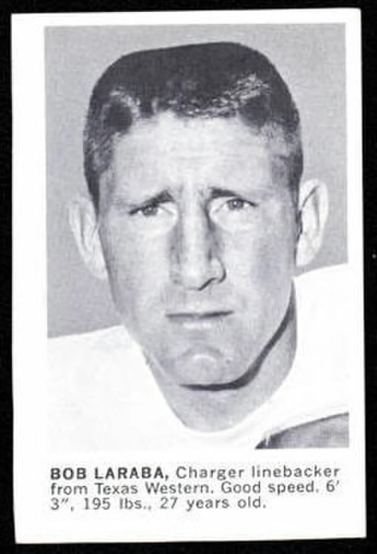 Portrait of Bob Laraba (1933–1962) – memorial page