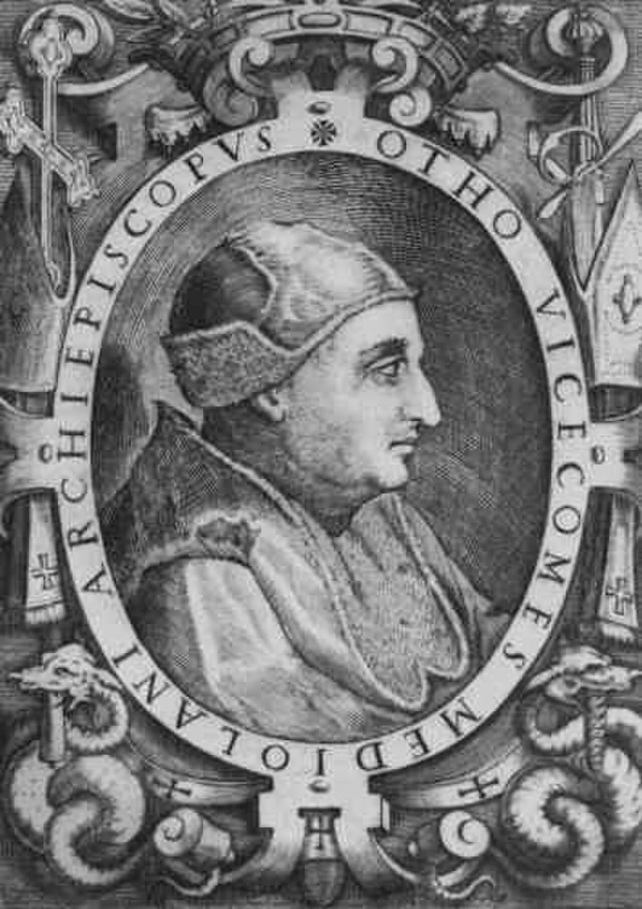 Porträt von Ottone Visconti (1207–1295) – Gedenkseite