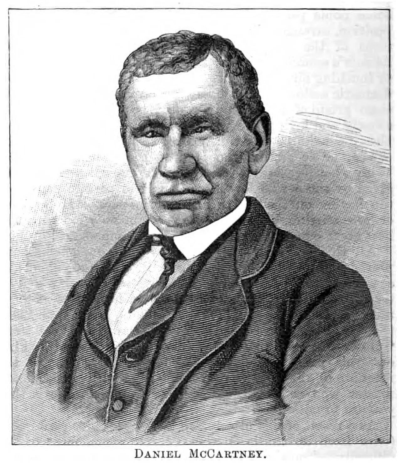 Portrait of Daniel McCartney (1817–1887) – memorial page