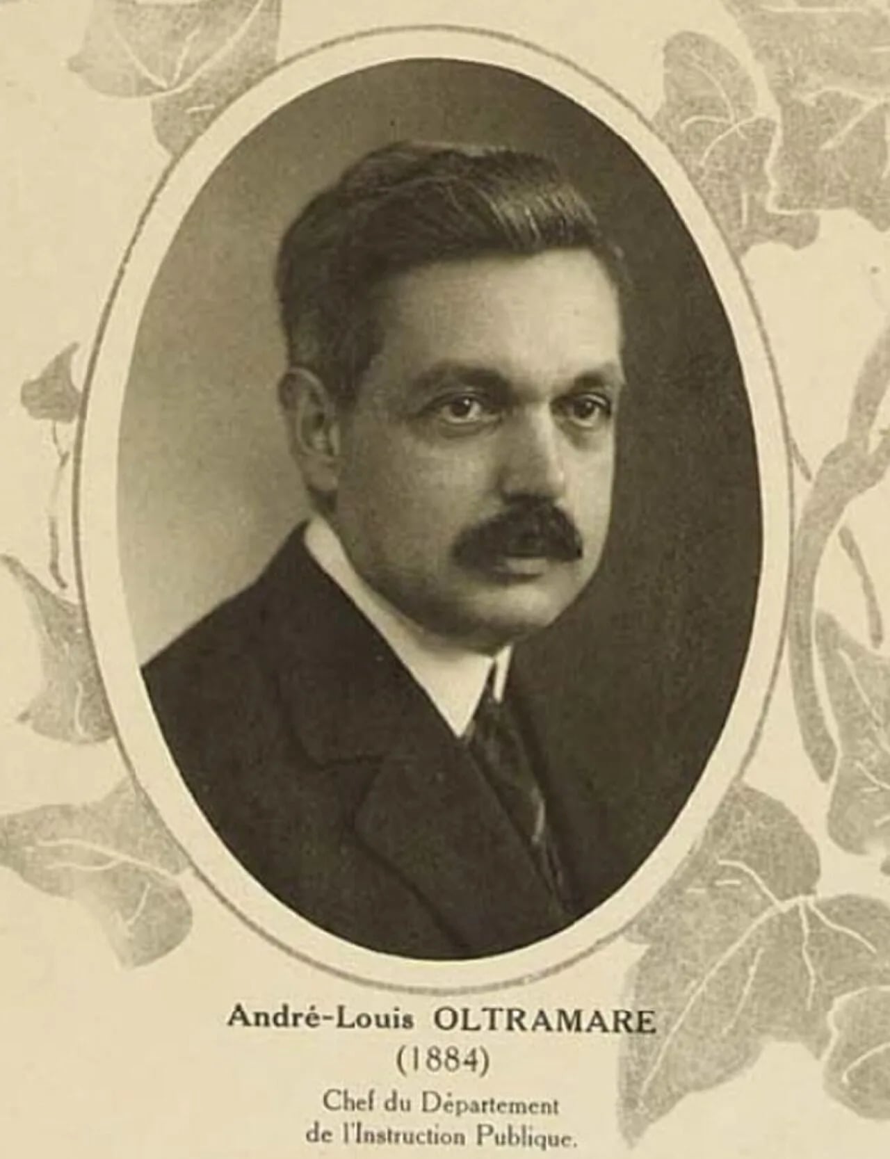 Porträt von André Oltramare (1884–1947) – Gedenkseite