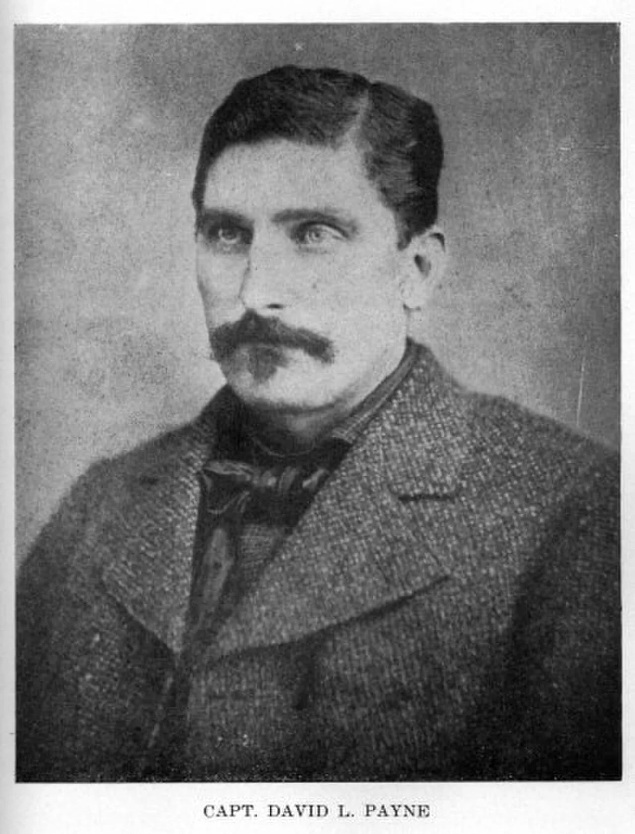 Portrait of David L. Payne (1836–1884) – memorial page