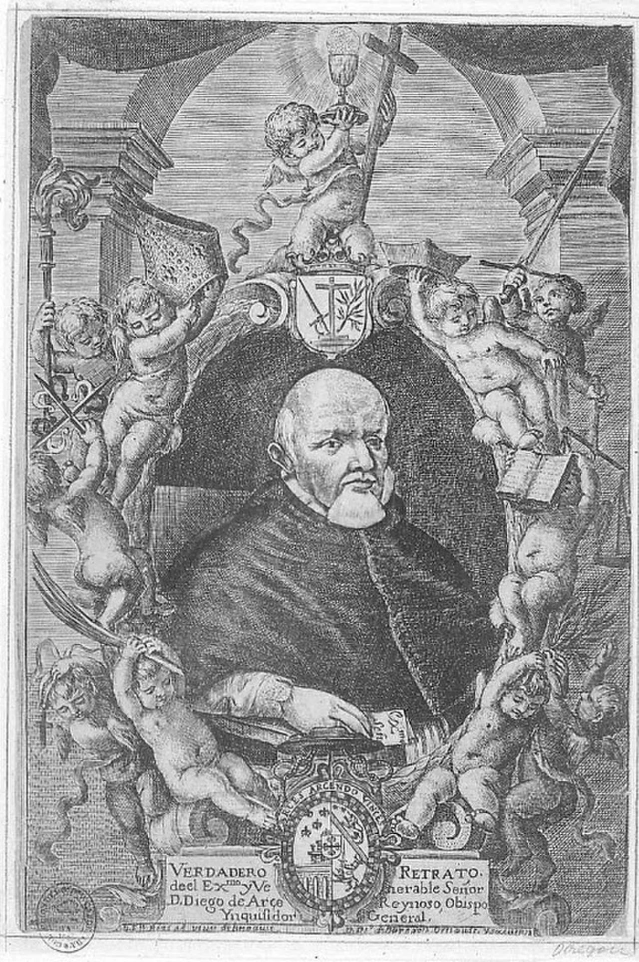 Porträt von Diego de Arce y Reinoso (1587–1665) – Gedenkseite