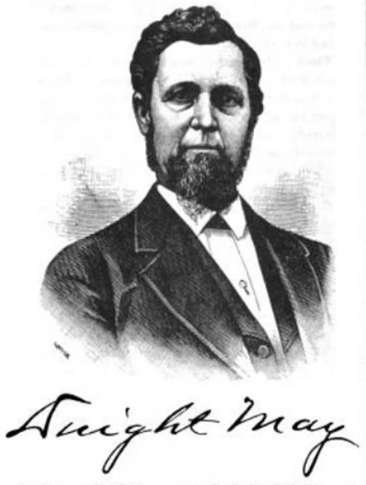 Porträt von Dwight May (1822–1880) – Gedenkseite