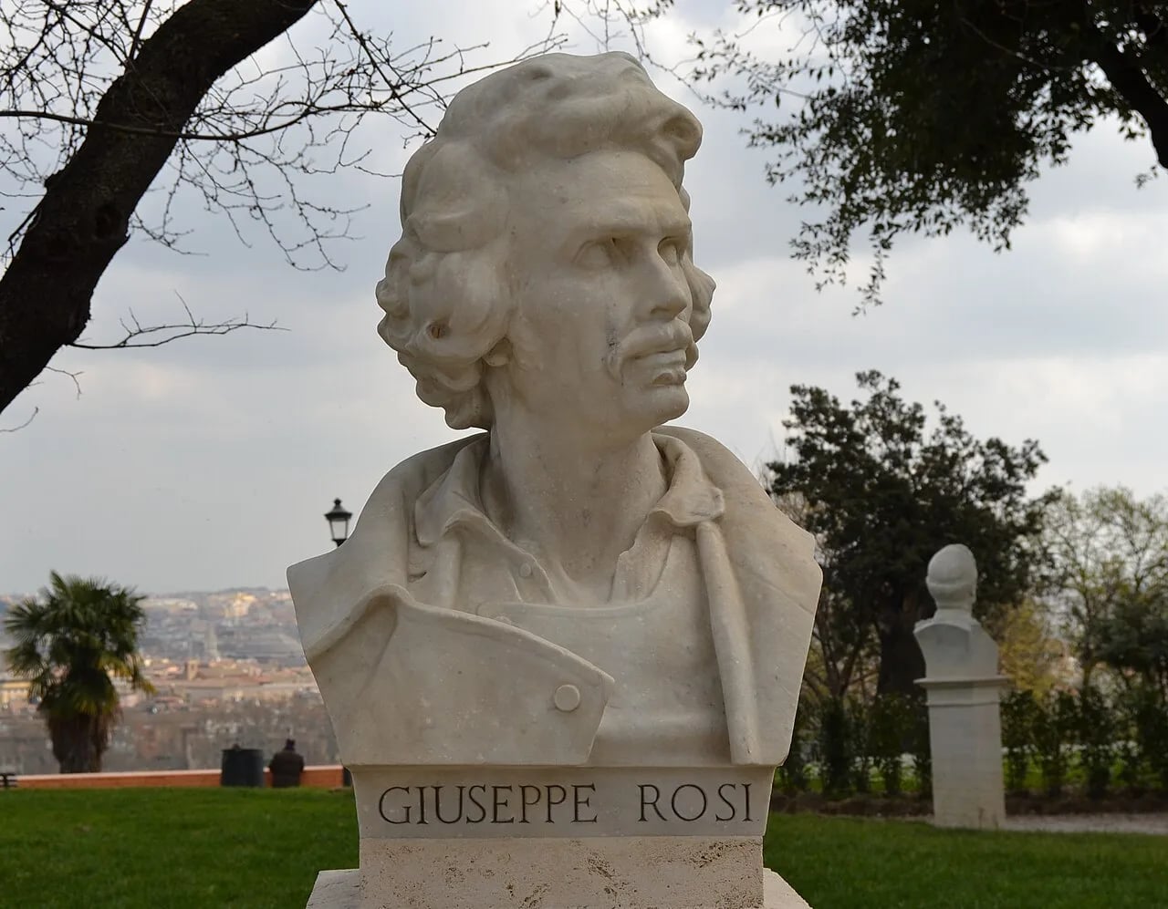 Porträt von Giuseppe Rosi (1798–1891) – Gedenkseite