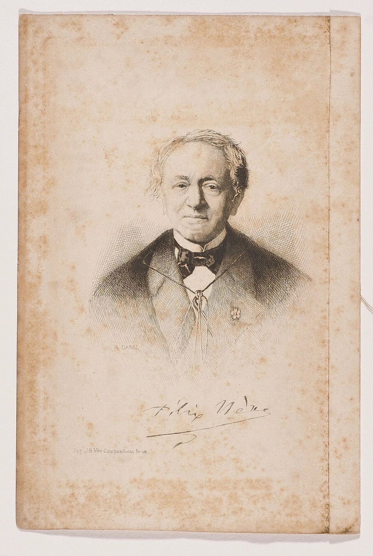 Portrait of Félix Nève (1816–1893) – memorial page