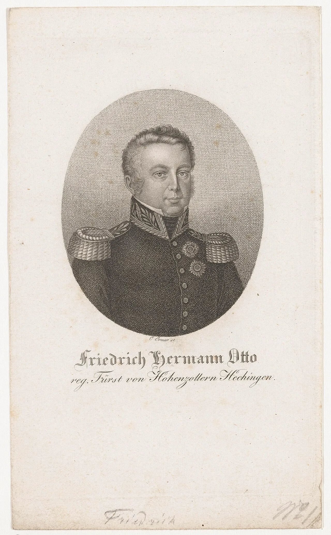 Portrait of Friedrich (1776–1838) – memorial page