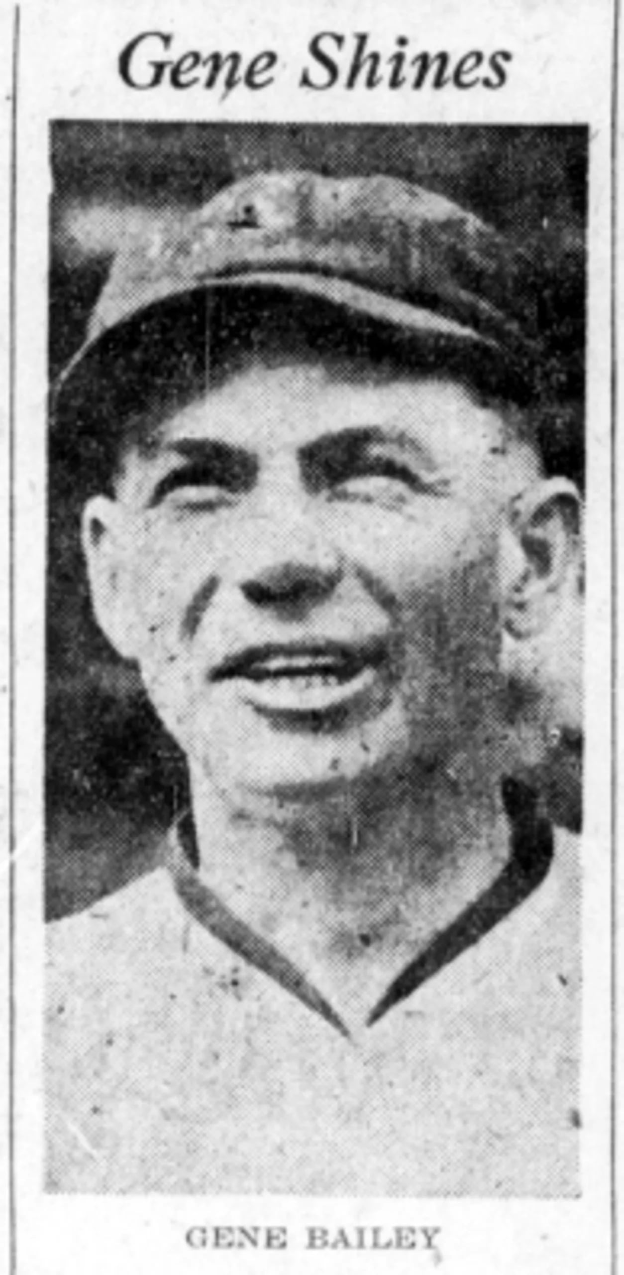Portrait of Gene Bailey (1893–1973) – memorial page