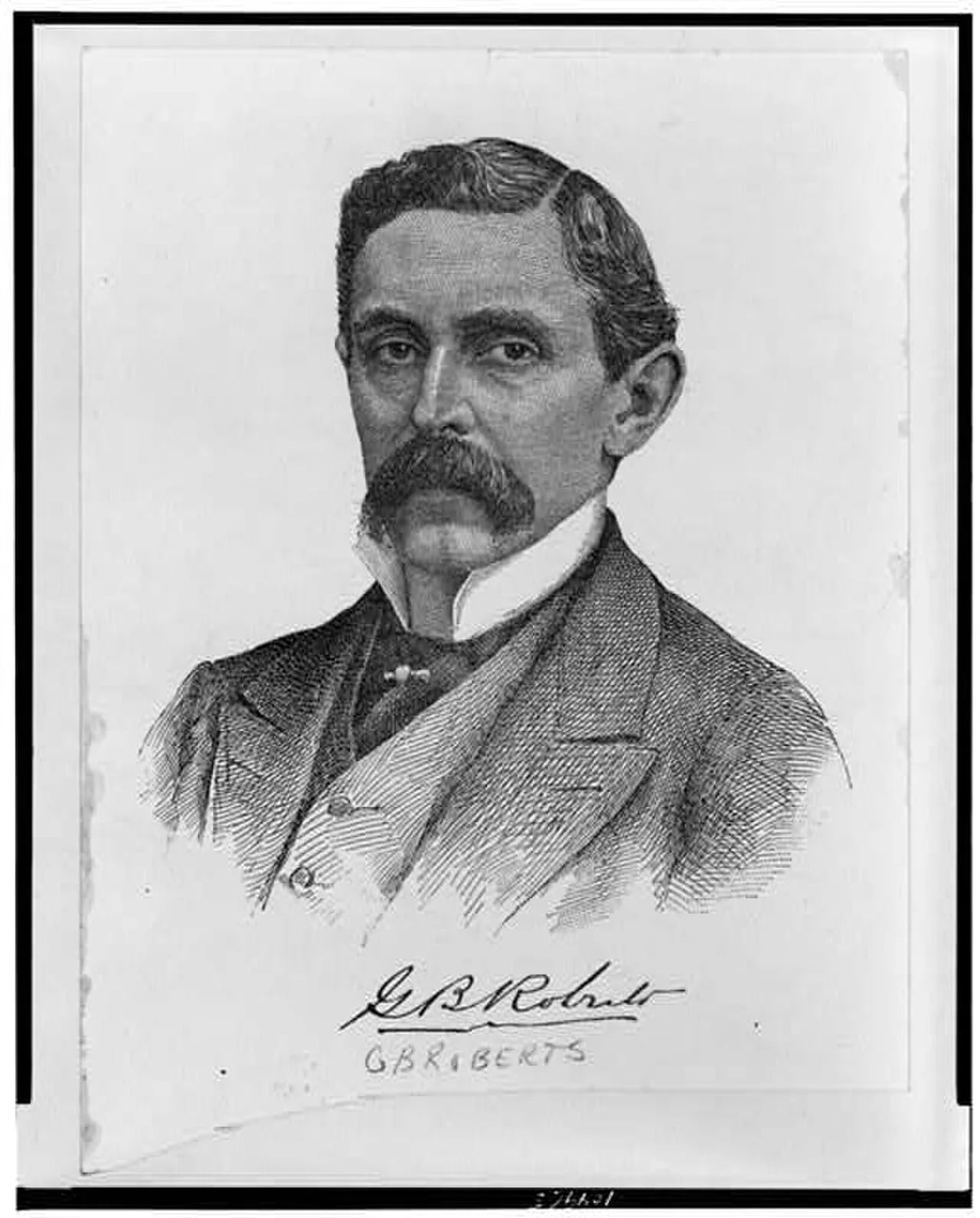 Porträt von George Brooke Roberts (1833–1897) – Gedenkseite