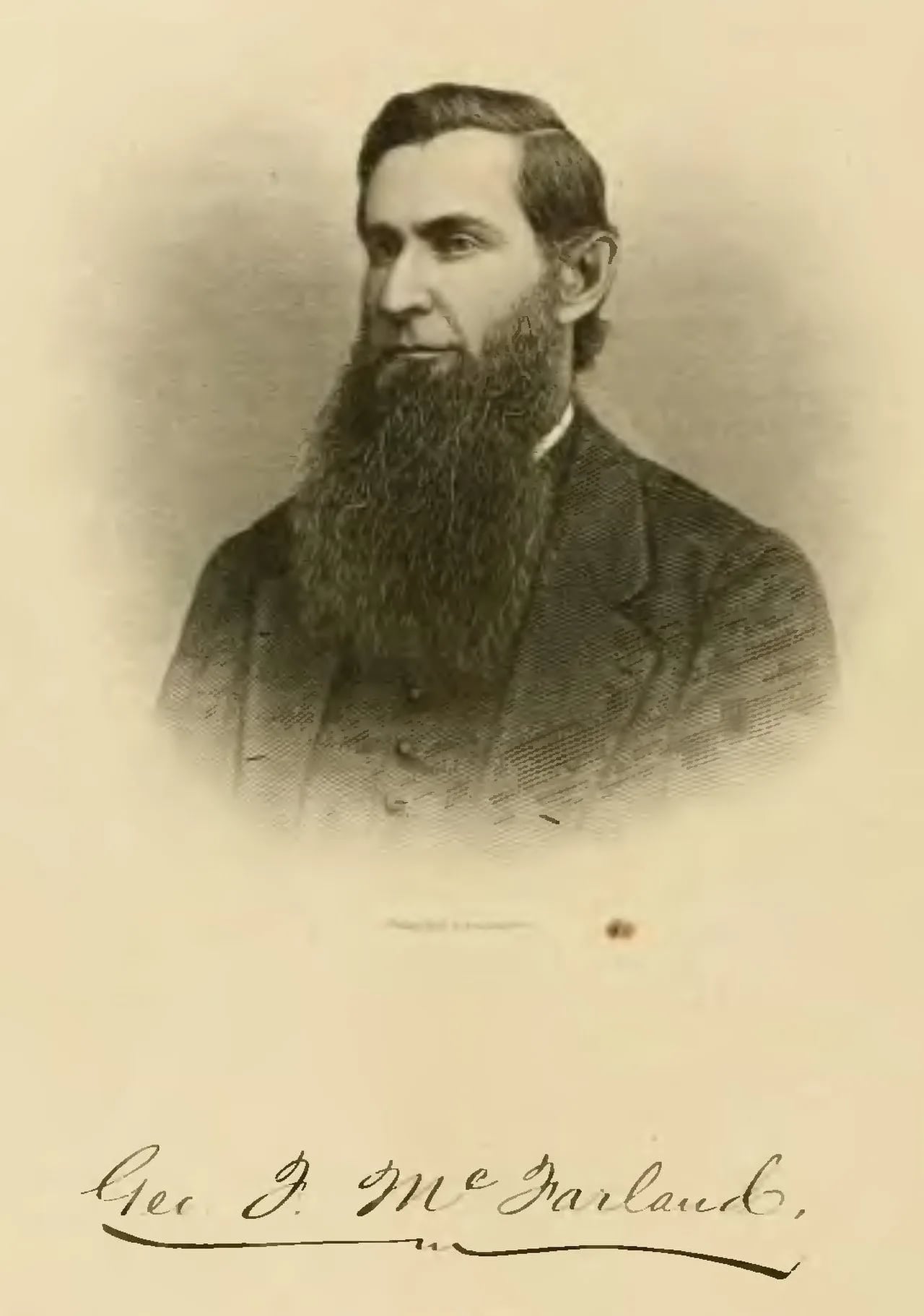 Porträt von George F. McFarland (1834–1891) – Gedenkseite