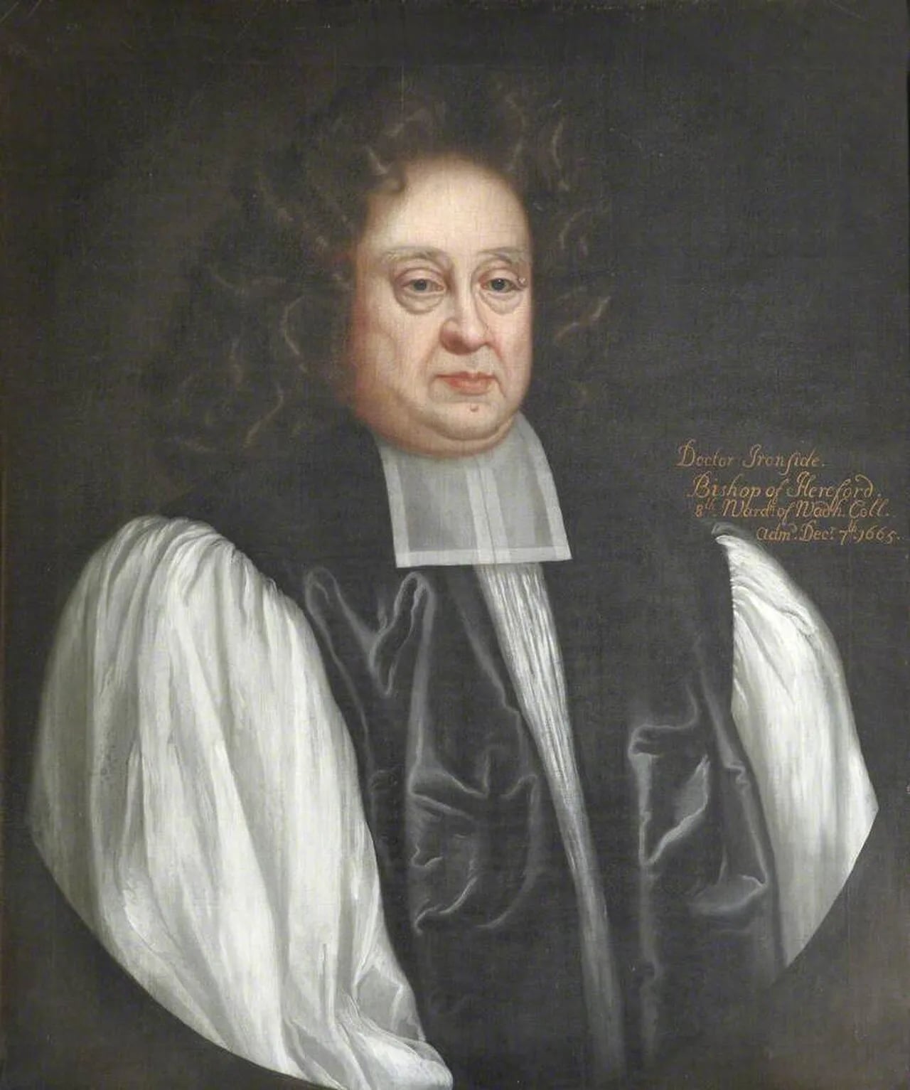 Portrait of Gilbert Ironside (1632–1701) – memorial page
