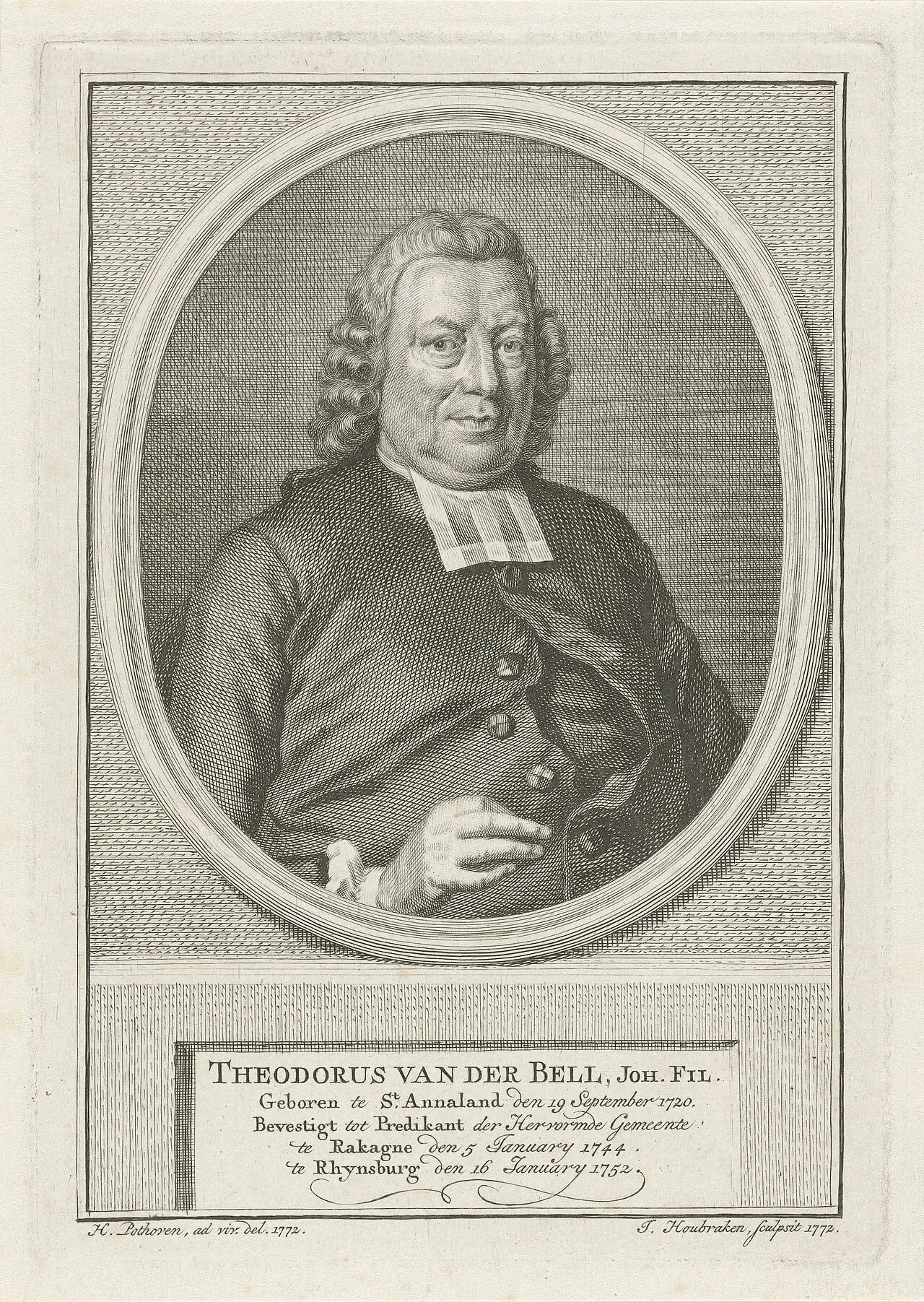 Portrait of Theodorus van der Bell (1720–1794) – memorial page
