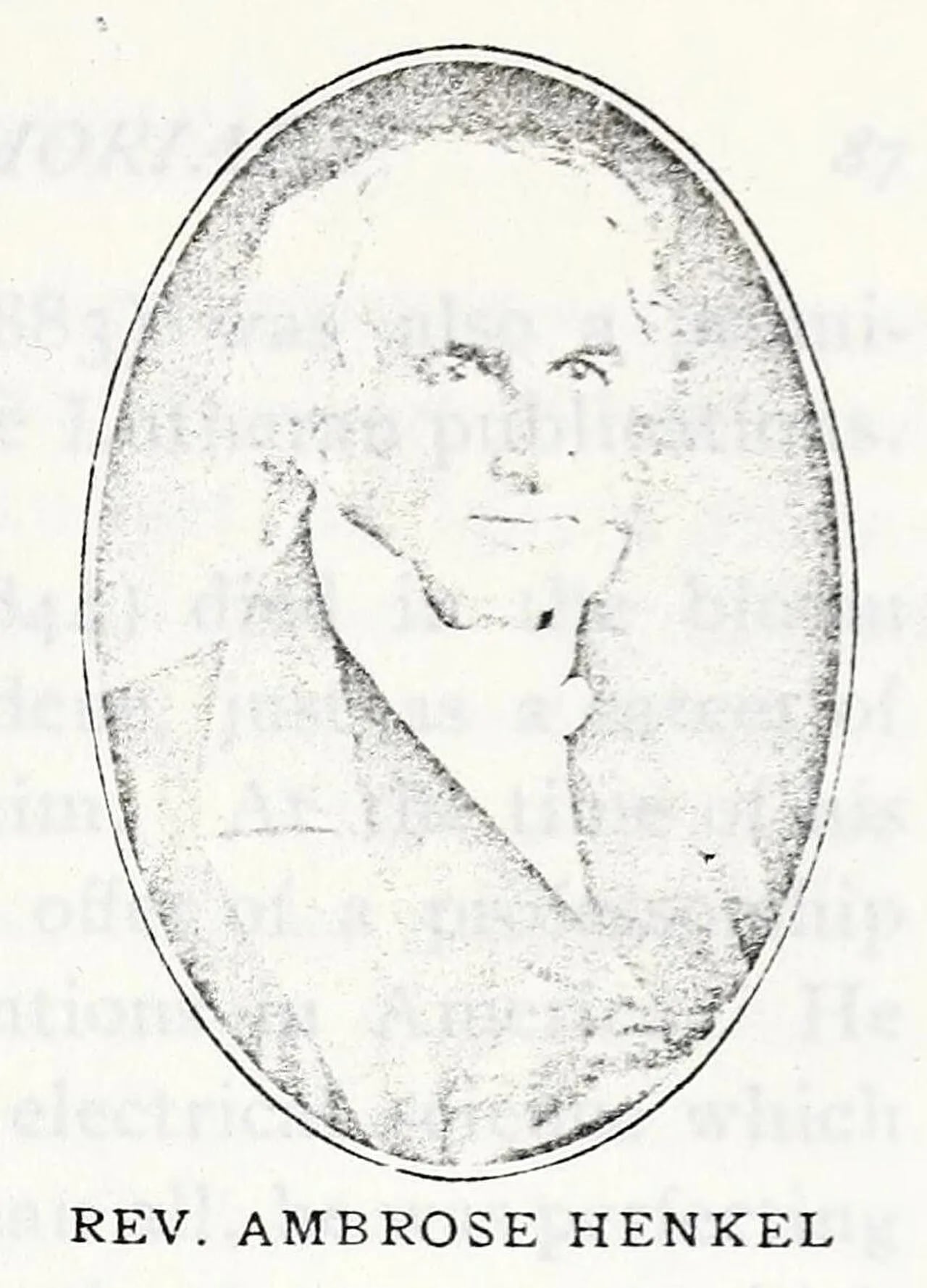Porträt von Ambrose Henkel (1786–1870) – Gedenkseite