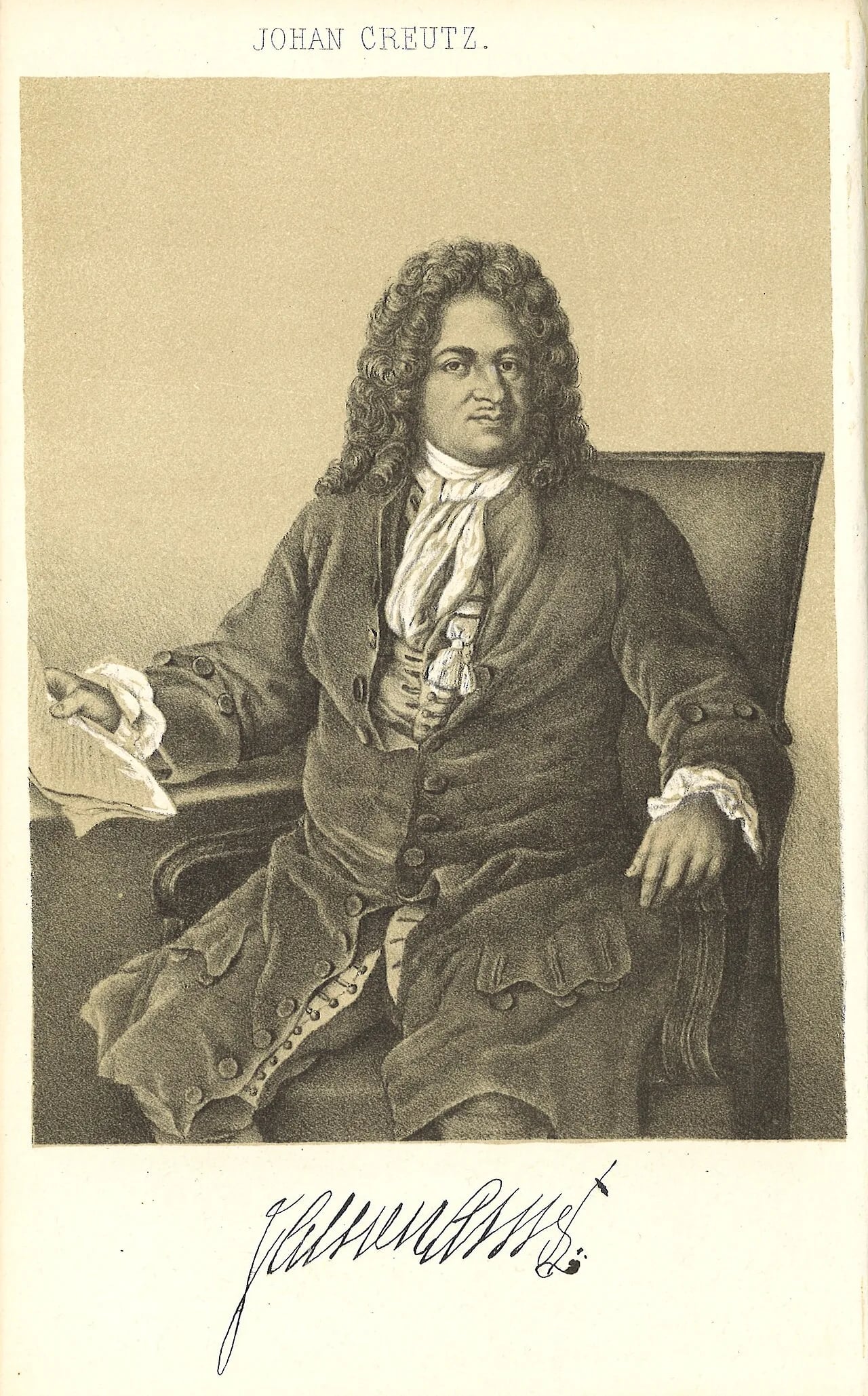 Portrait of Johan Creutz (1651–1726) – memorial page