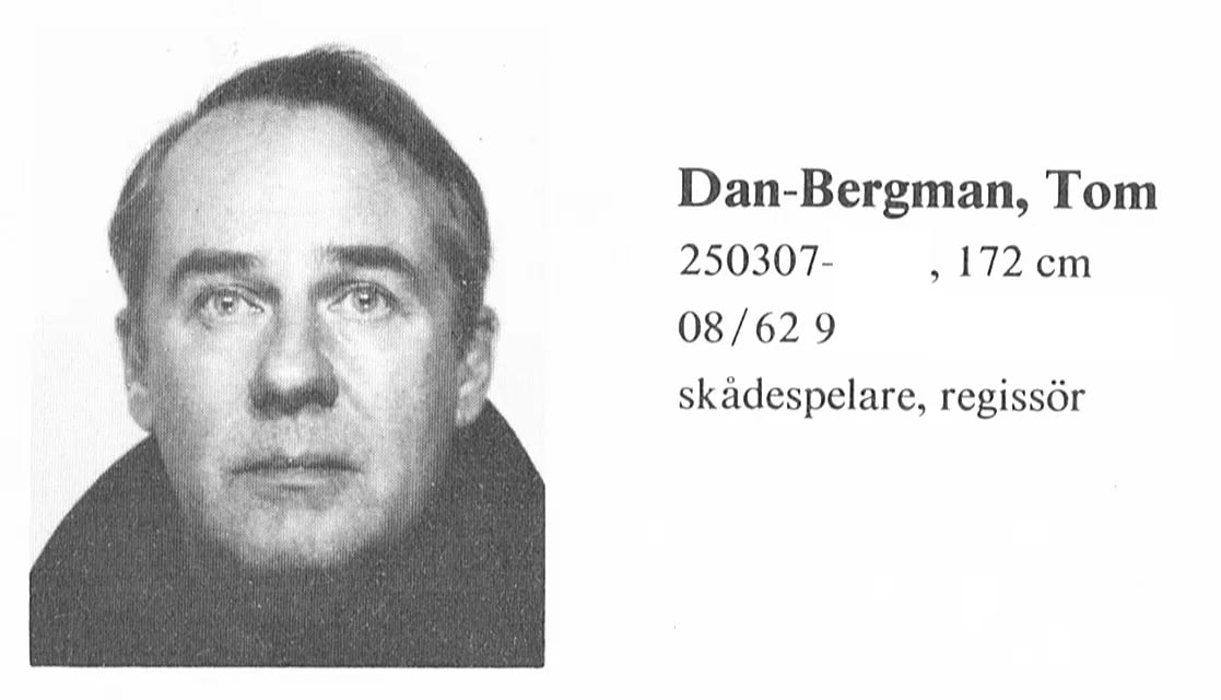 Porträt von Tom Dan-Bergman (1925–2009) – Gedenkseite