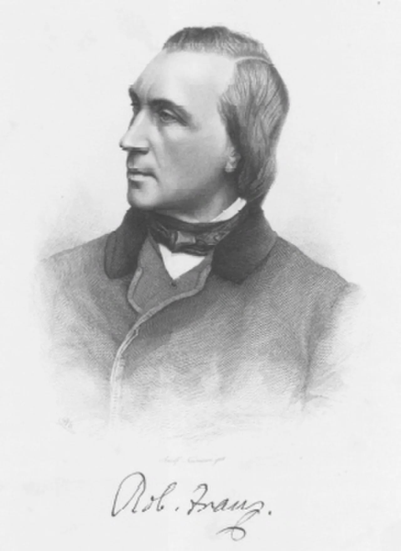 Porträt von Robert Franz (1815–1892) – Gedenkseite