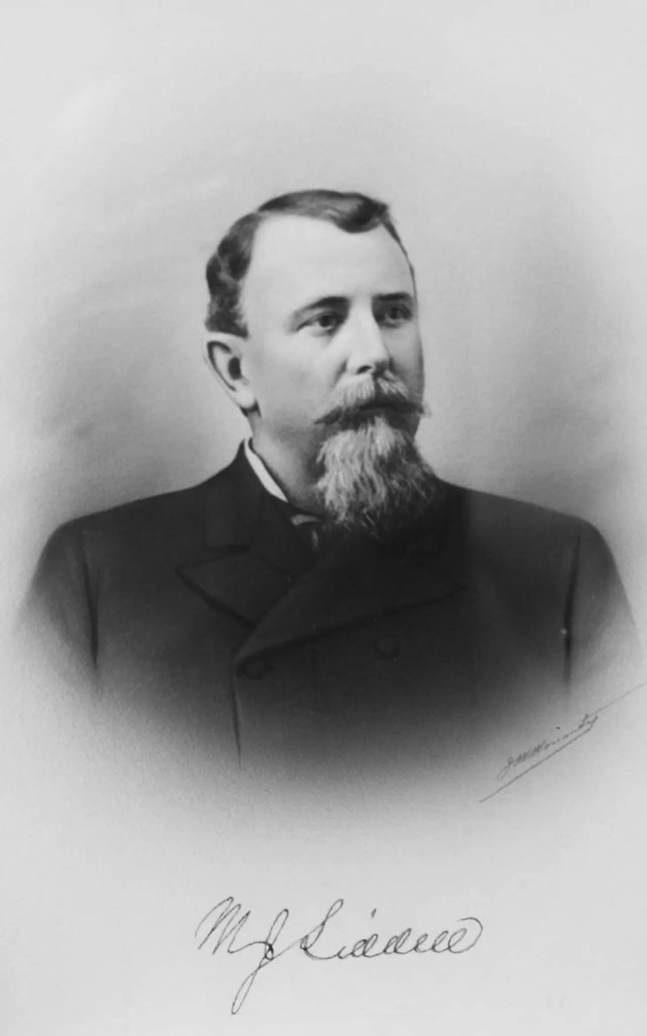 Porträt von Moses J. Liddell (1845–1891) – Gedenkseite