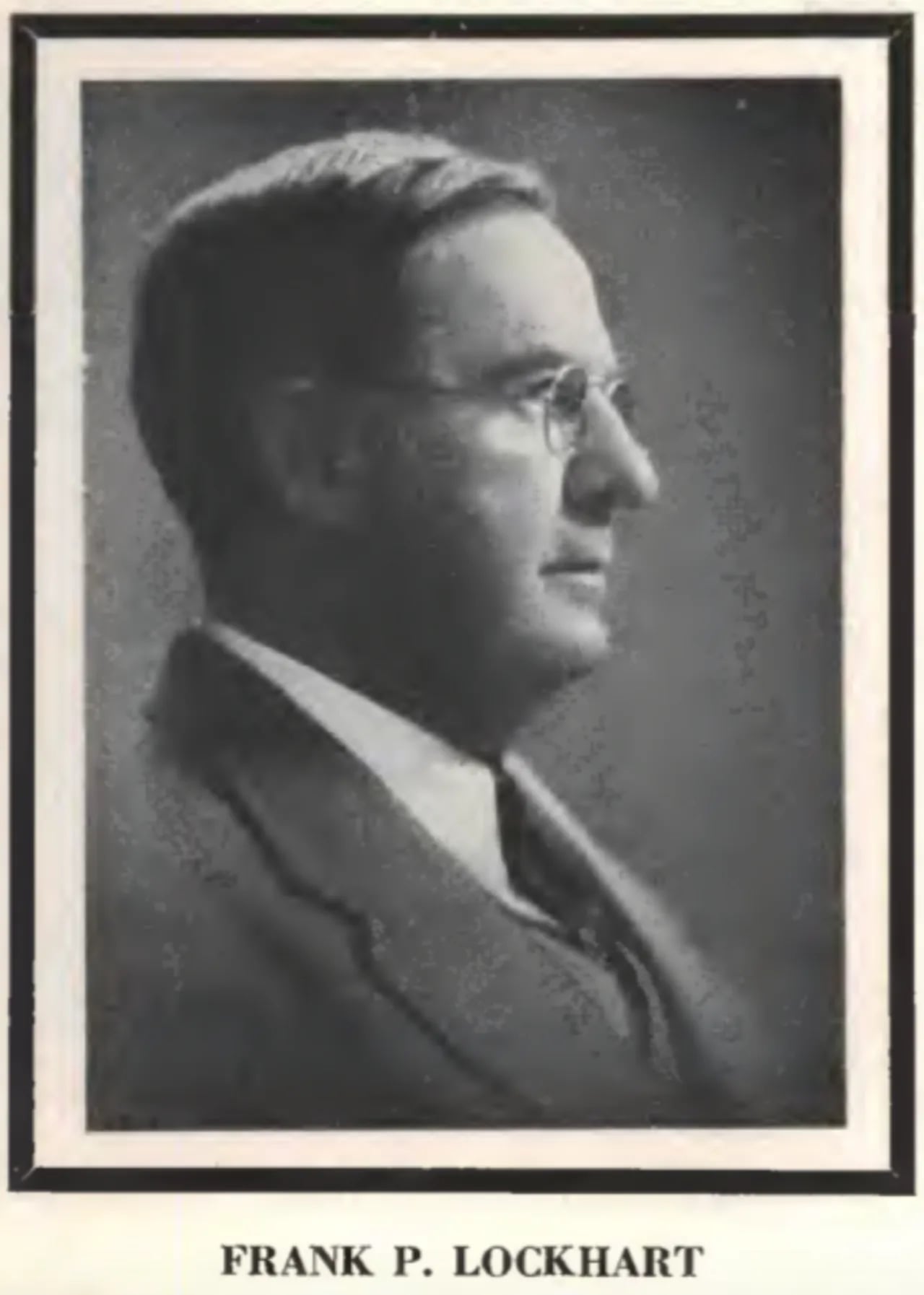 Portrait of Frank Lockhart (1881–1949) – memorial page