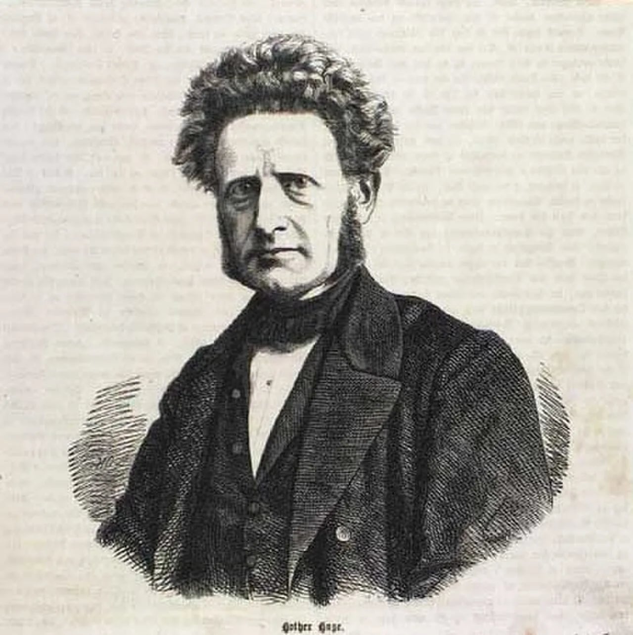 Portrait of Hother Hage (1816–1873) – memorial page