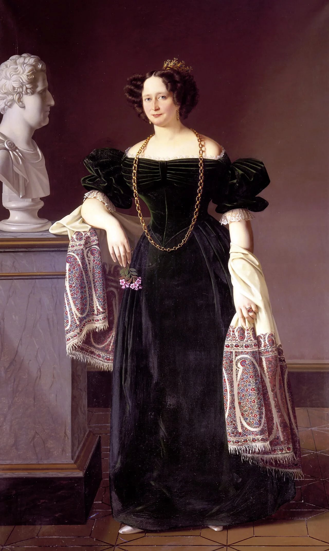 Porträt von Caroline Amalie von Schleswig-Holstein-Sonderburg-Augustenburg (1796–1881) – Gedenkseite
