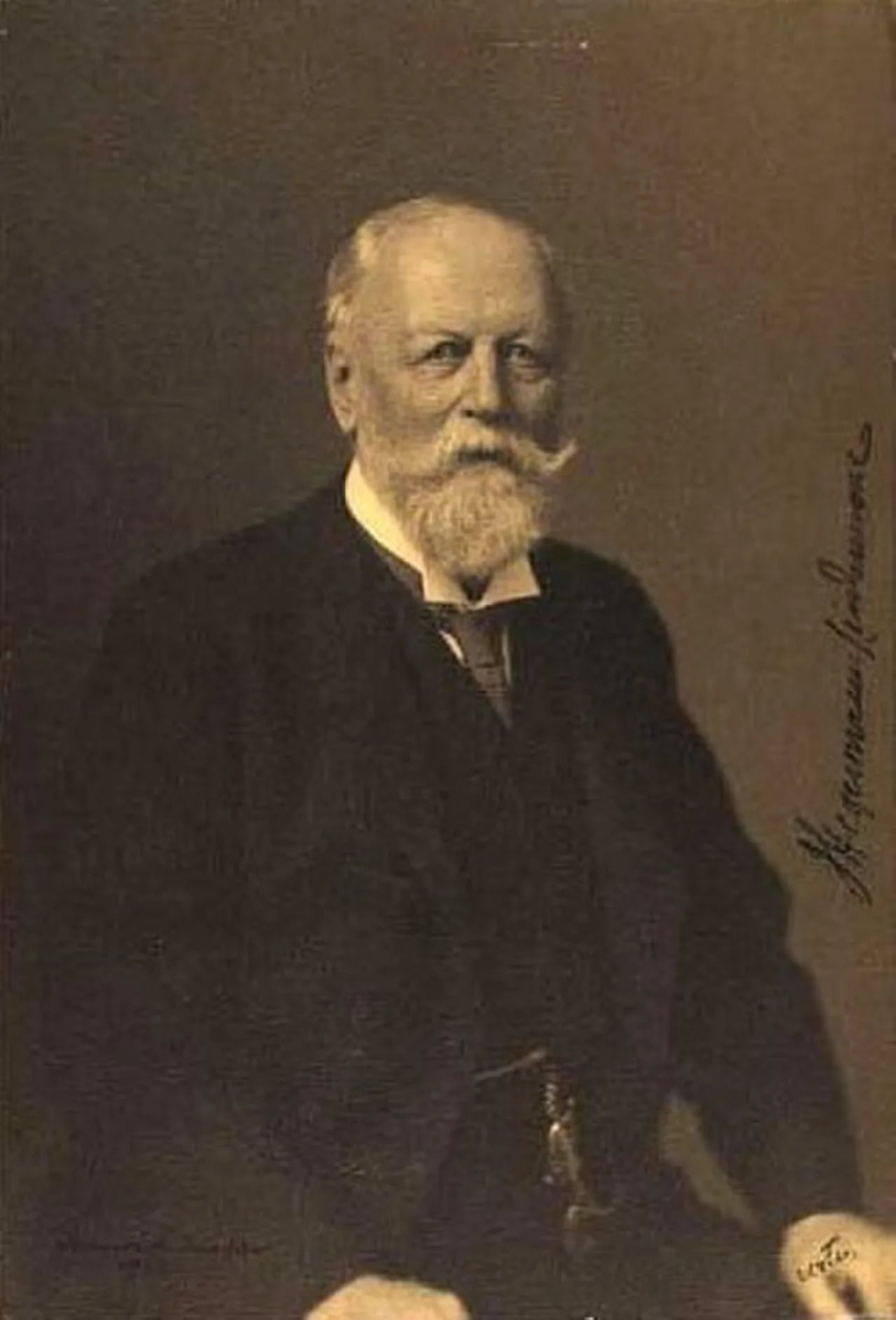 Porträt von Johan Hegermann-Lindencrone (1838–1918) – Gedenkseite