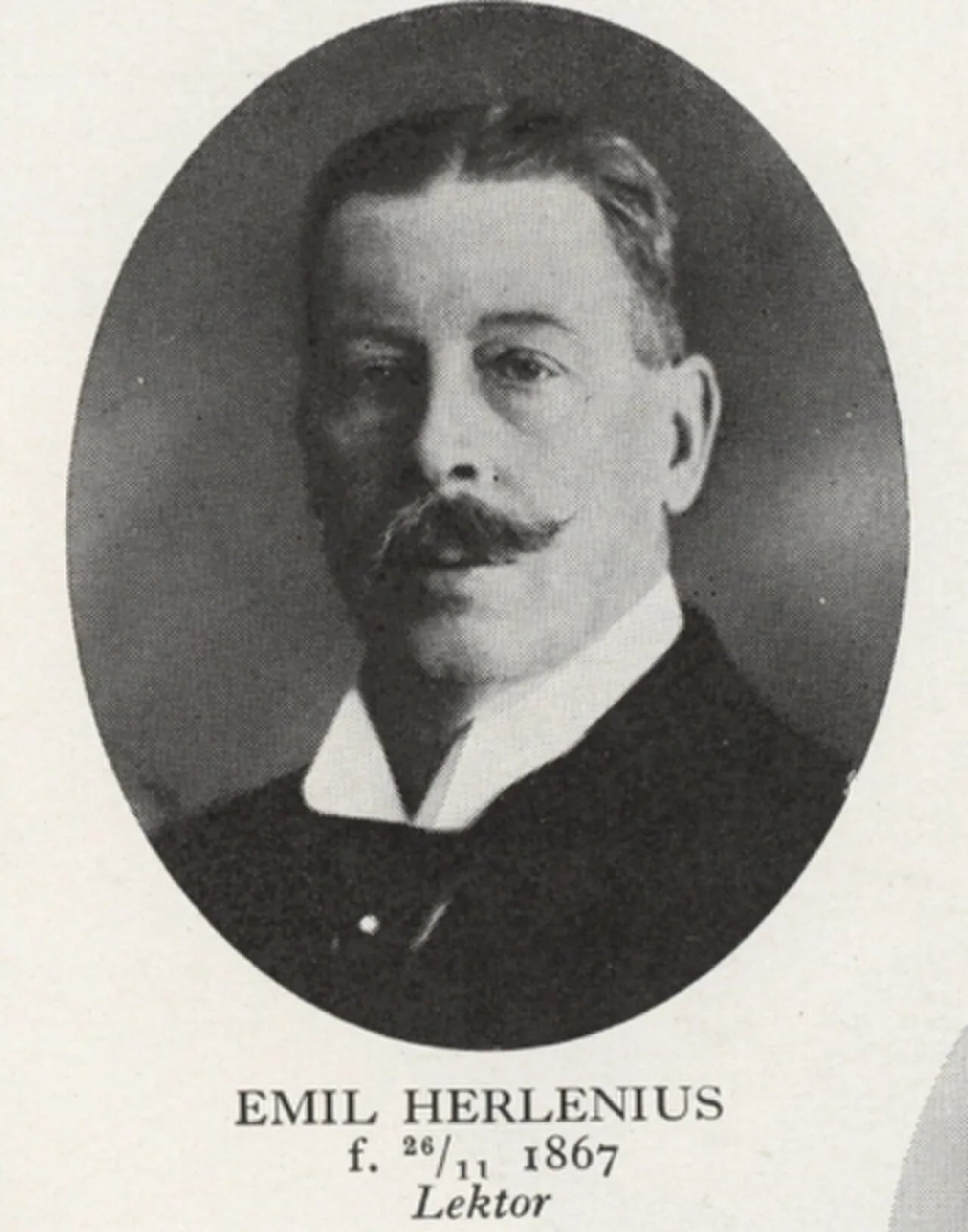 Porträt von Emil Herlenius (1867–1944) – Gedenkseite