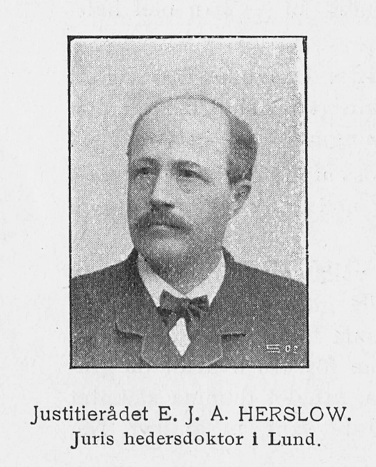 Porträt von Ernst Herslow (1838–1926) – Gedenkseite