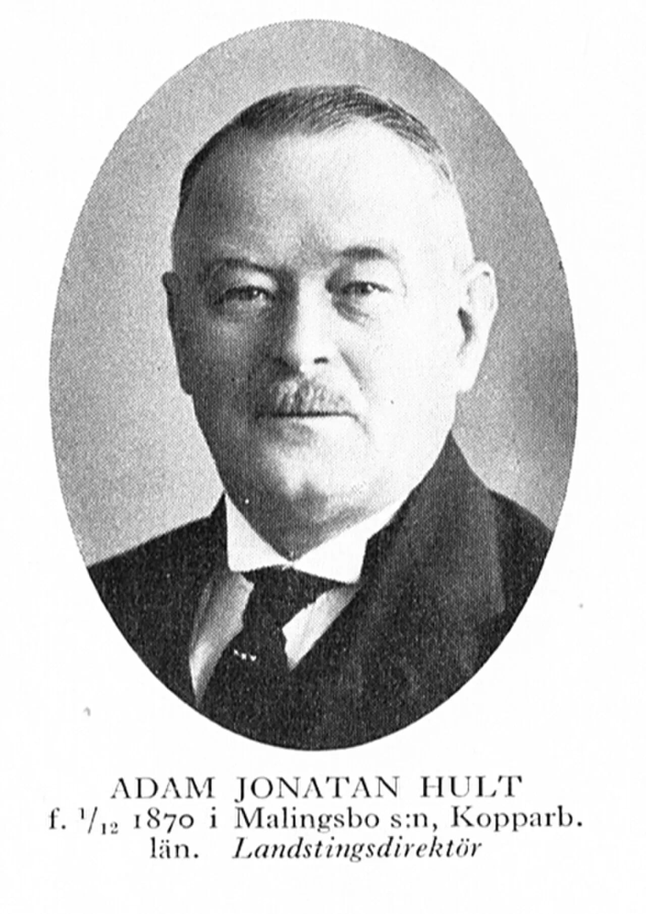 Porträt von Adam Hult (1870–1947) – Gedenkseite