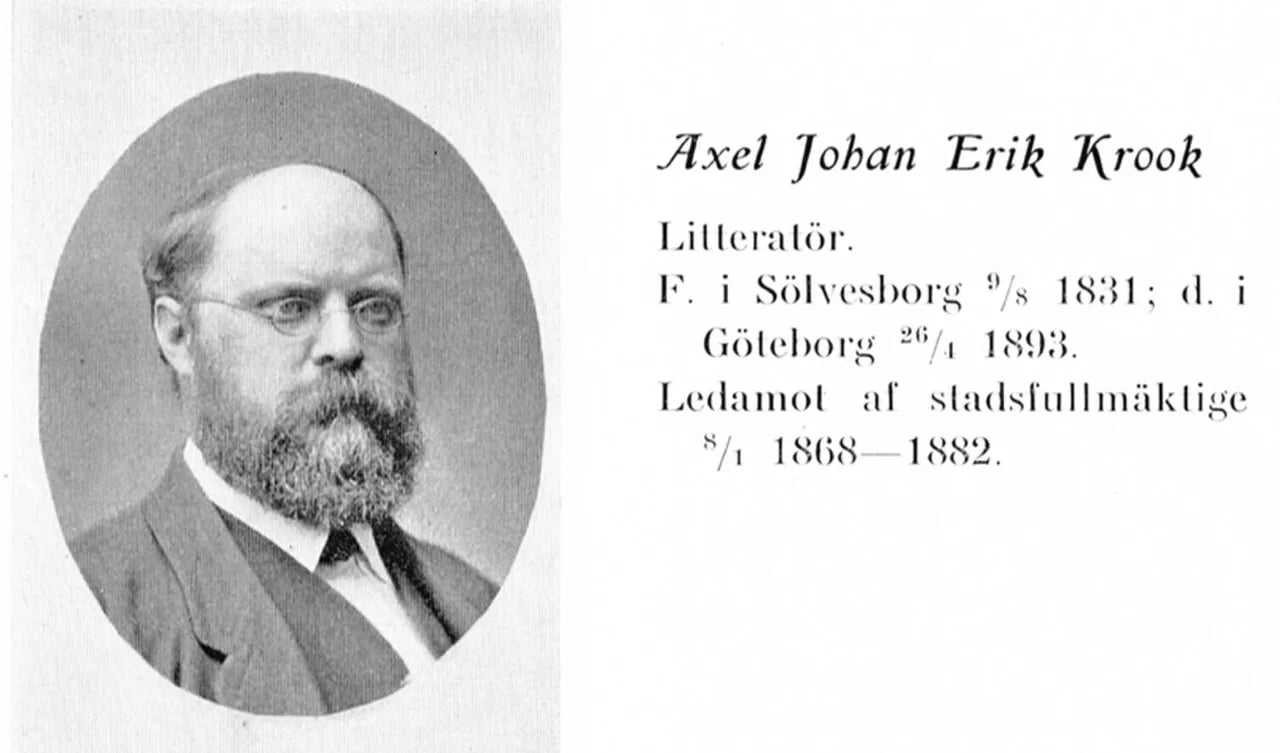 Portrait of Axel Krook (1831–1893) – memorial page