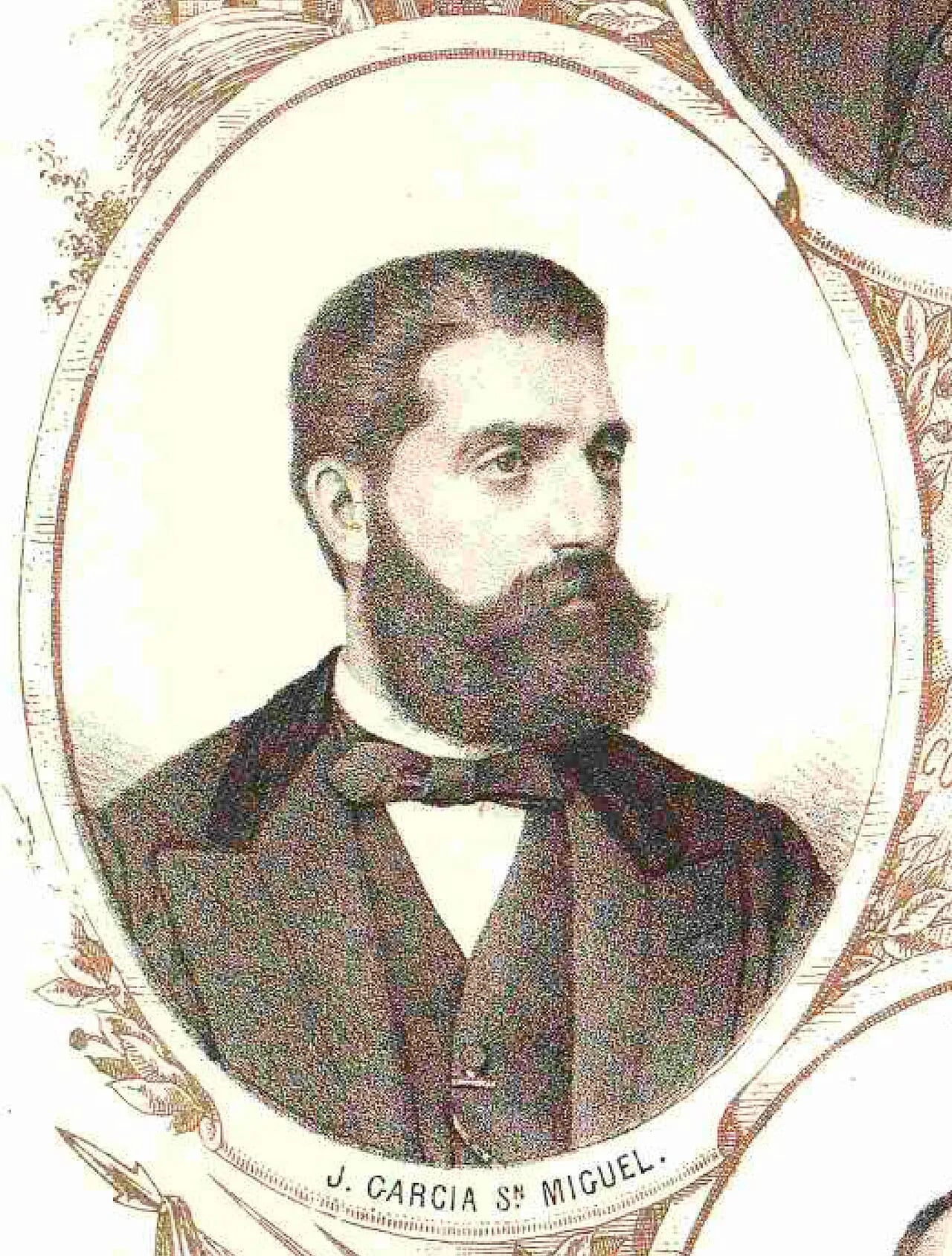 Porträt von Julián García-San Miguel (1841–1911) – Gedenkseite