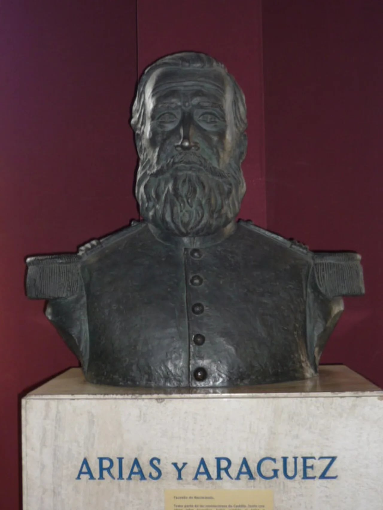 Portrait of Justo Arias y Aragüez (1825–1880) – memorial page