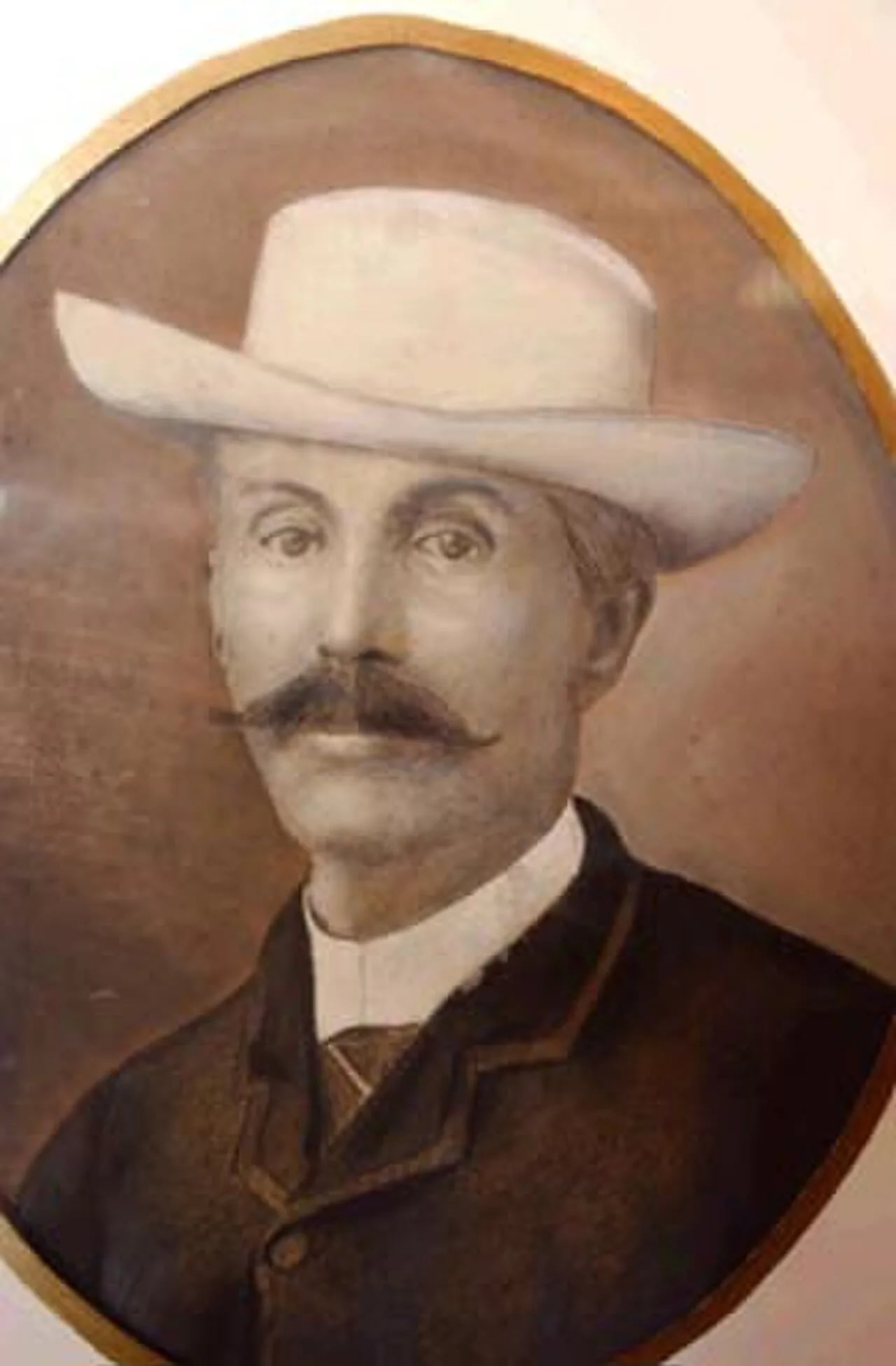Porträt von Luis Pacheco Bertora (1832–1897) – Gedenkseite