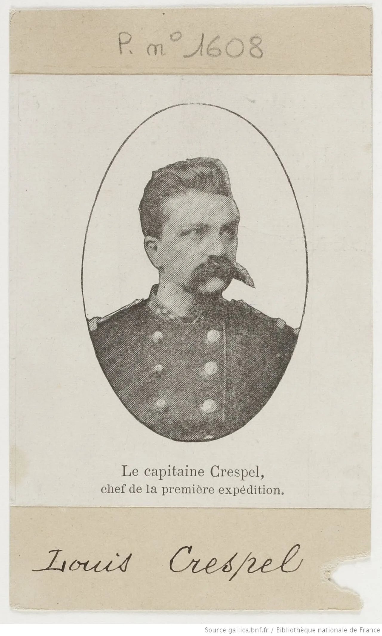 Portrait of Louis Crespel (1838–1878) – memorial page