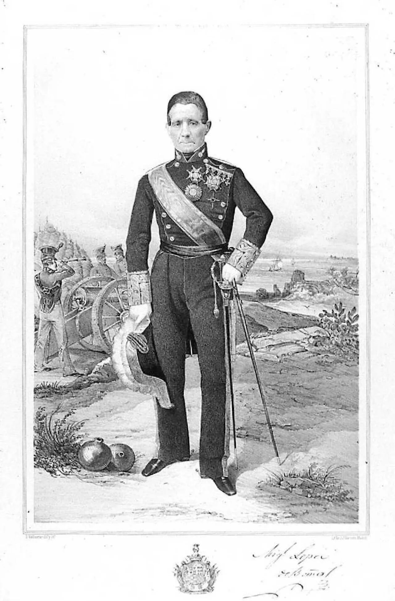 Porträt von Miguel López-Baños (1779–1861) – Gedenkseite