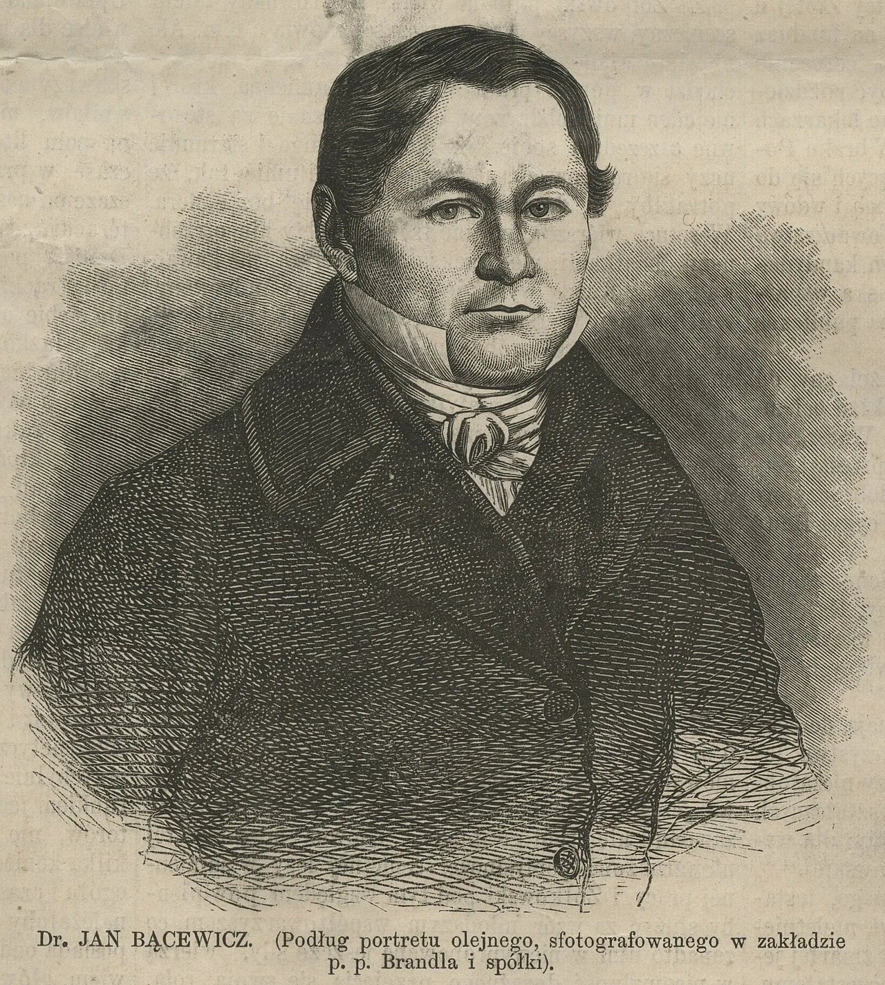 Portrait of Jan Bącewicz (1799–1864) – memorial page