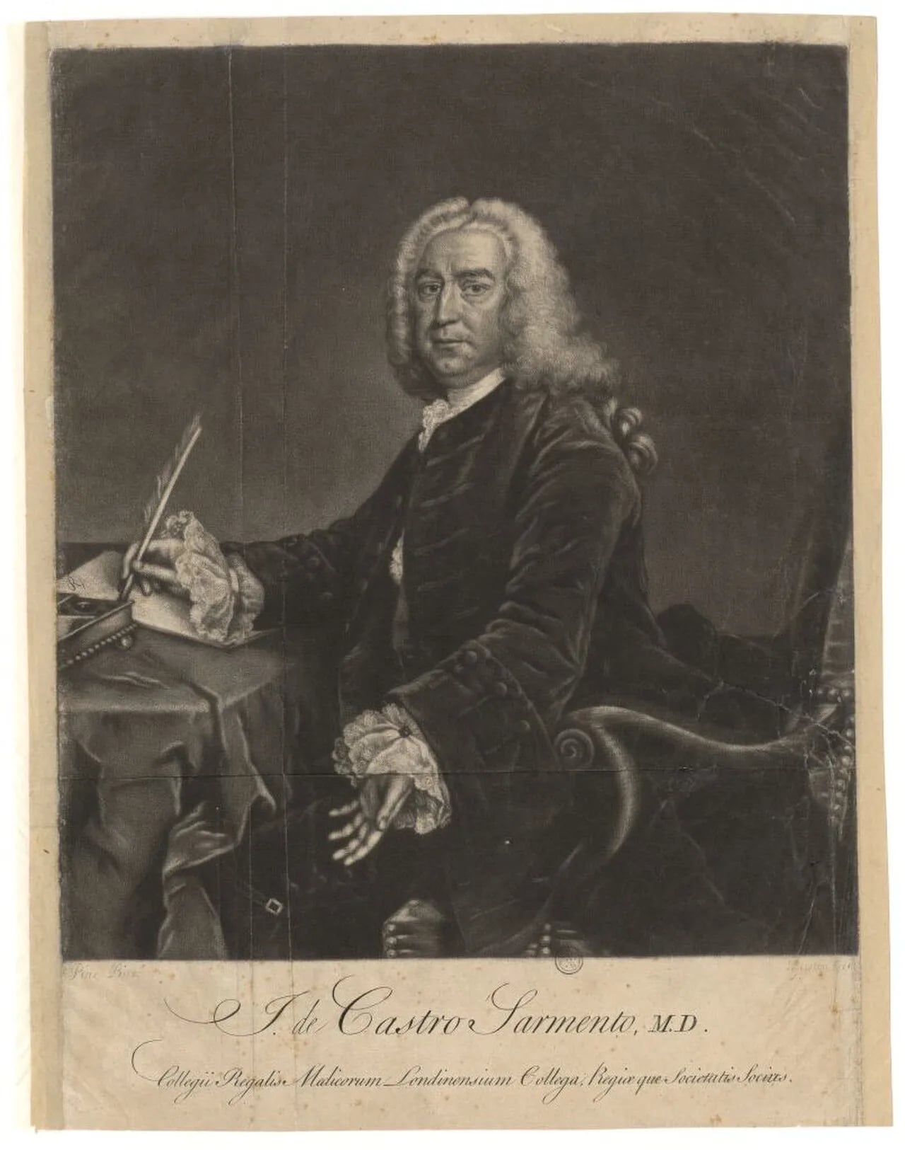 Portrait of Jacob de Castro Sarmento (1692–1762) – memorial page