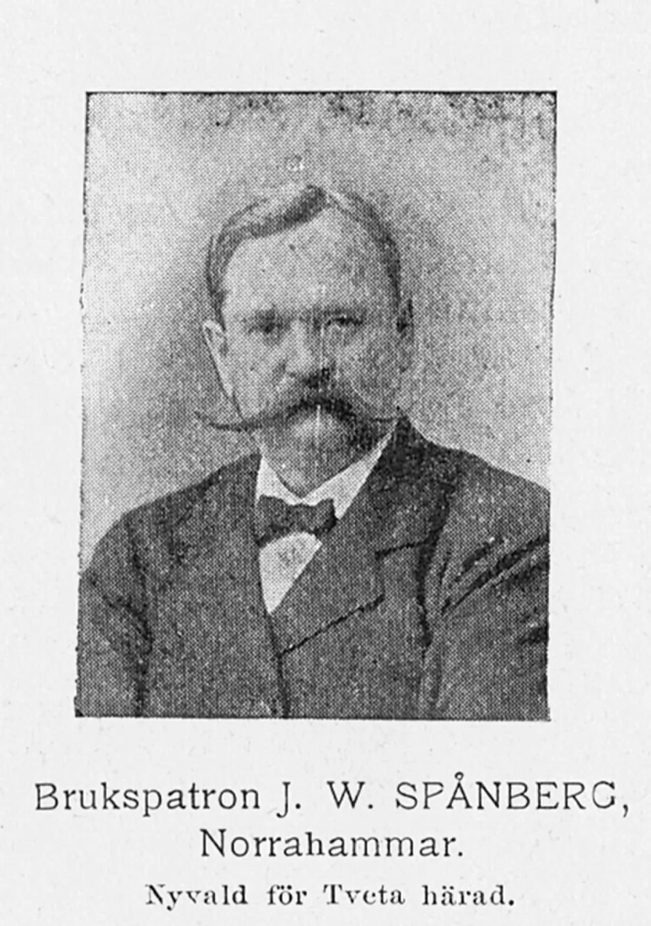 Portrait of Wilhelm Spånberg (1843–1903) – memorial page