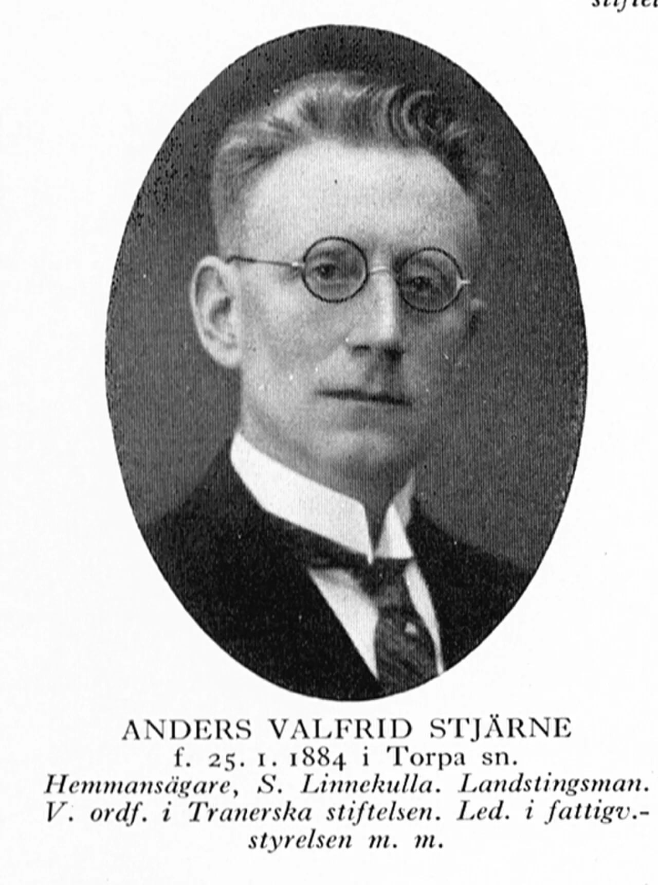 Porträt von Anders Stjärne (1884–1970) – Gedenkseite