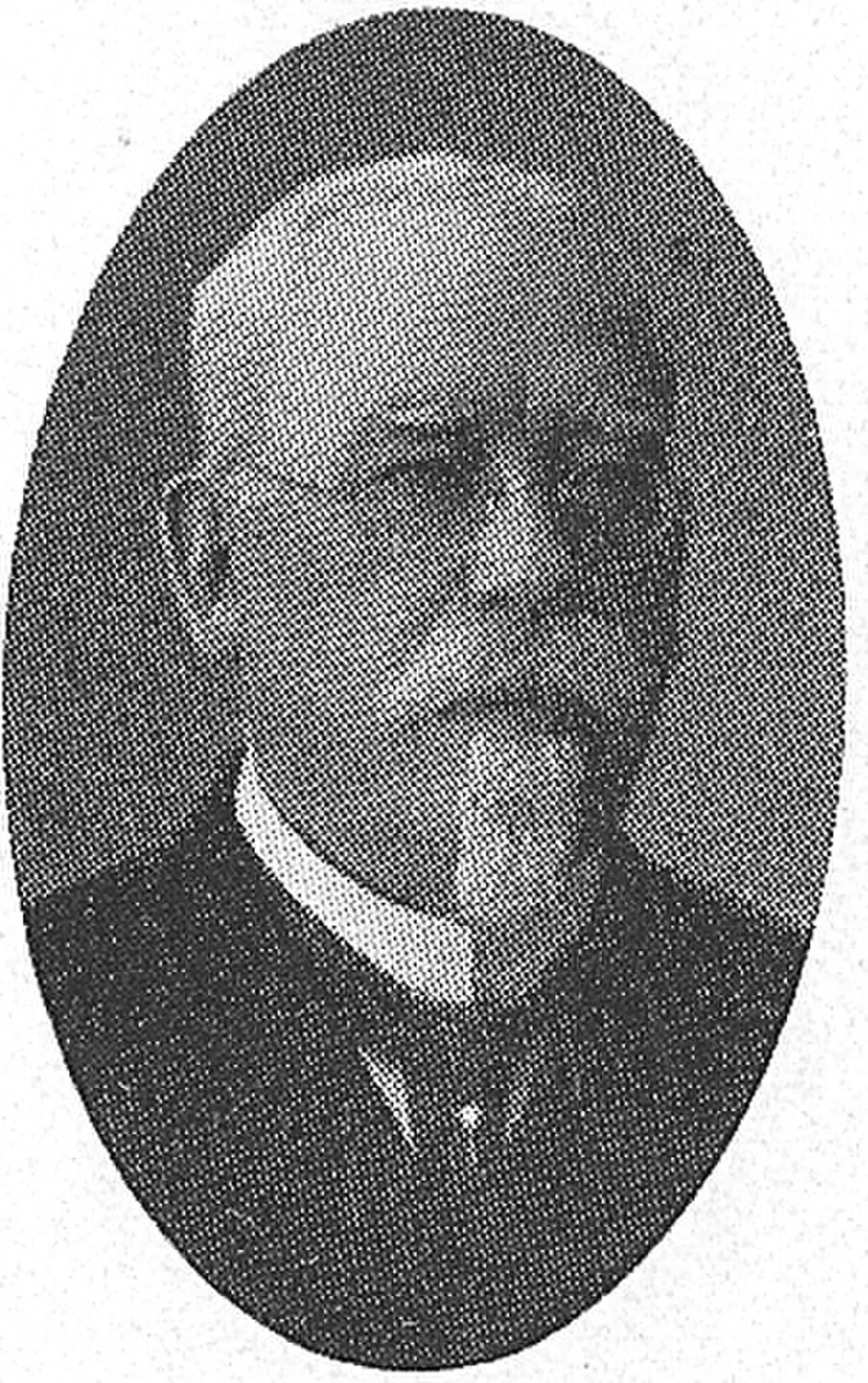 Portrait of Gottfried Thavenius (1846–1930) – memorial page