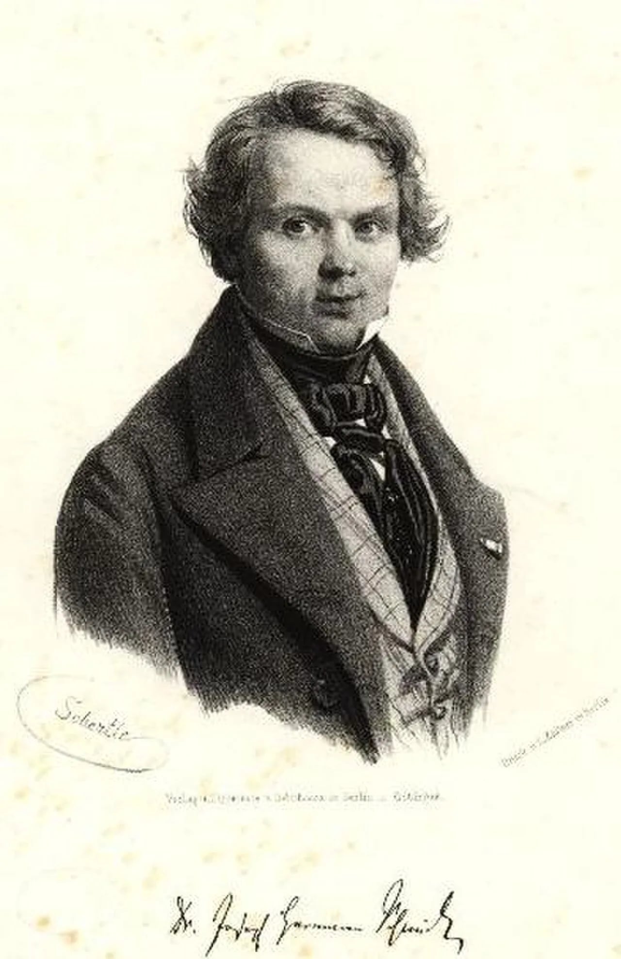 Porträt von Joseph Hermann Schmidt (1804–1852) – Gedenkseite