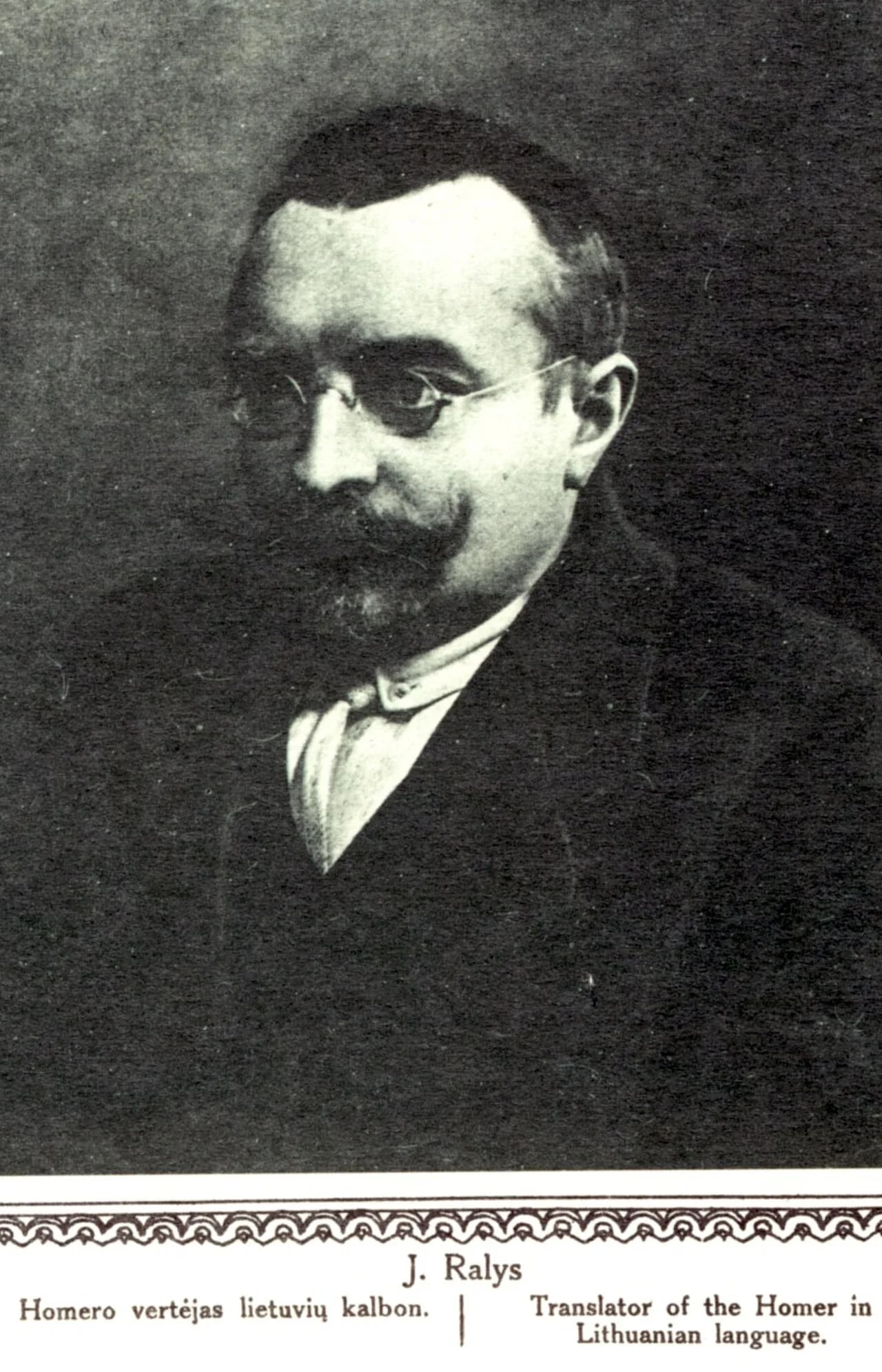 Portrait of Jeronimas Ralys (1876–1921) – memorial page