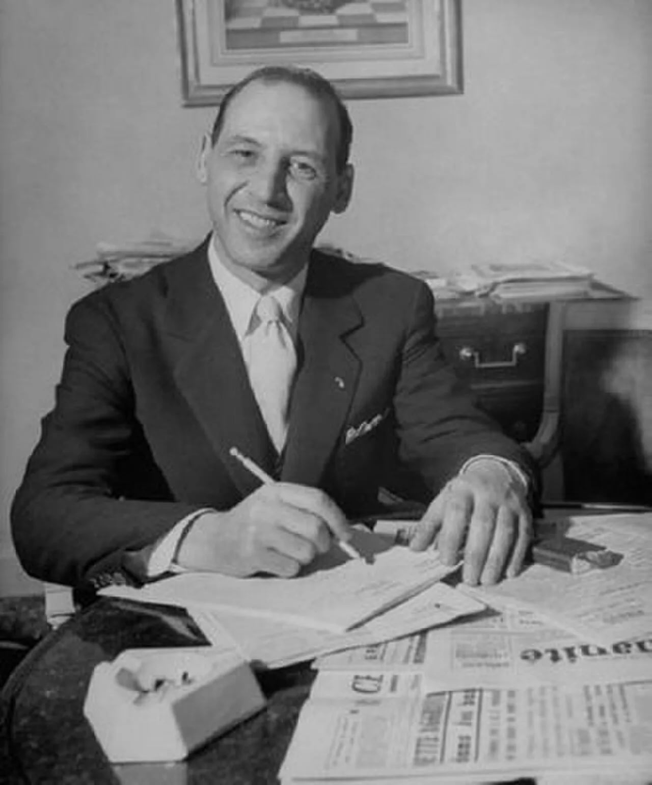 Porträt von Juan Atilio Bramuglia (1903–1962) – Gedenkseite