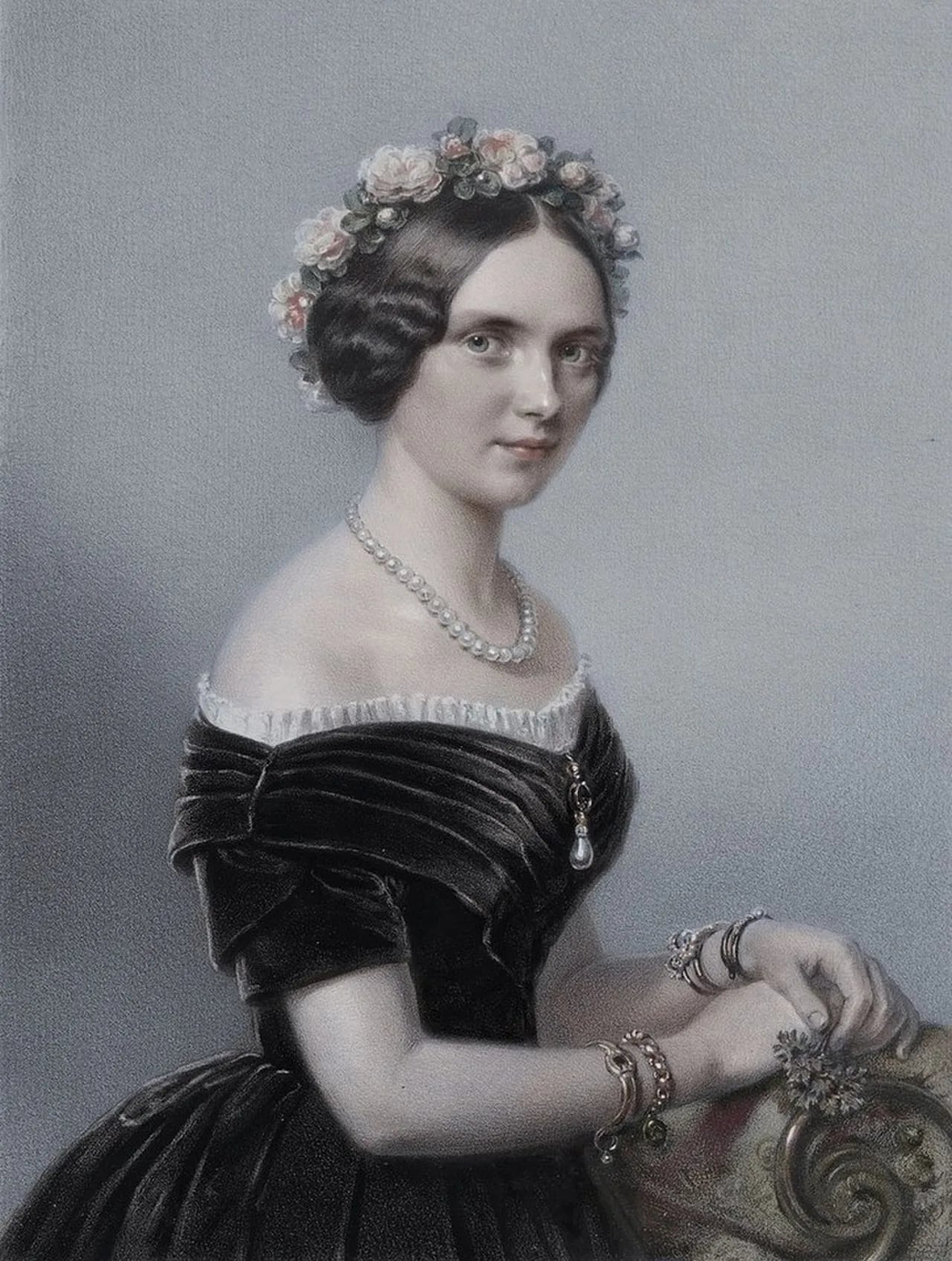 Porträt von Auguste Reuß zu Köstritz (1822–1862) – Gedenkseite