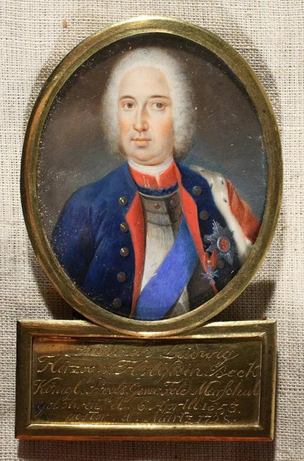 Porträt von Friedrich Ludwig (1653–1728) – Gedenkseite