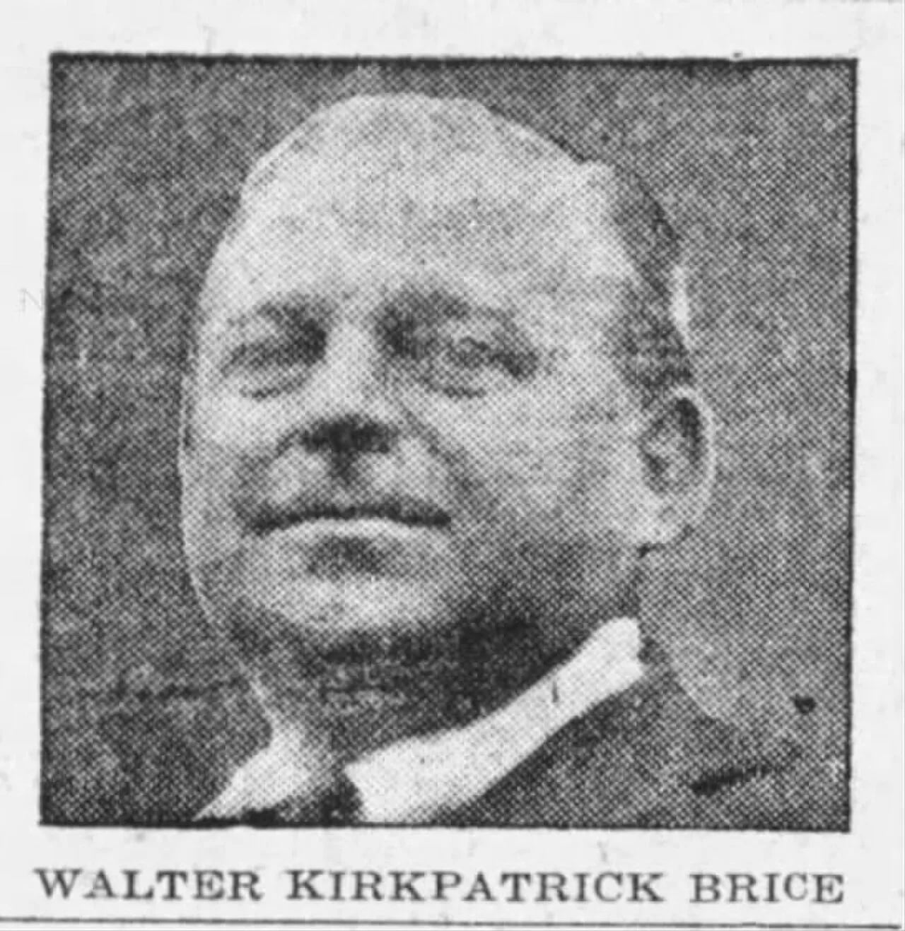 Portrait of Walter Kirkpatrick Brice (1874–1926) – memorial page