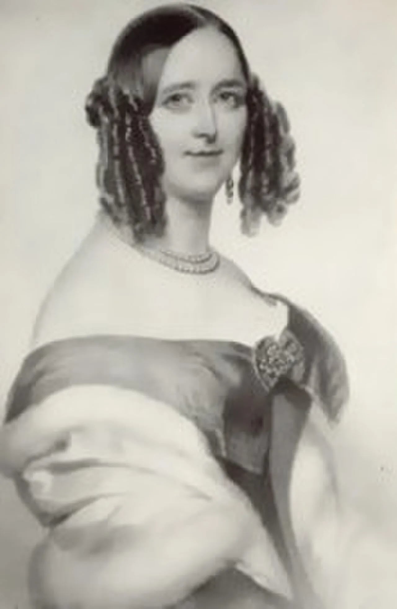 Porträt von Emma von Anhalt-Bernburg-Schaumburg-Hoym (1802–1858) – Gedenkseite