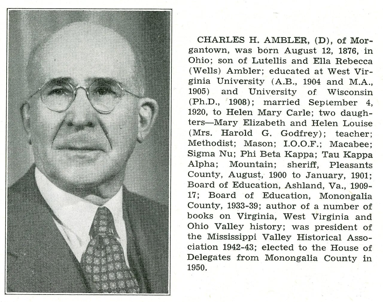 Portrait of Charles Henry Ambler (1876–1957) – memorial page