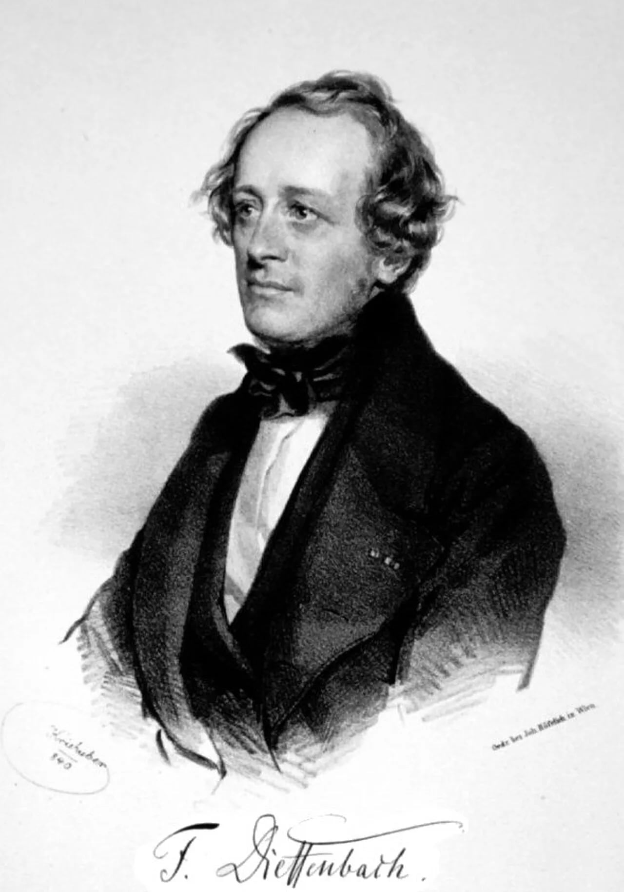 Porträt von Johann Friedrich Dieffenbach (1792–1847) – Gedenkseite