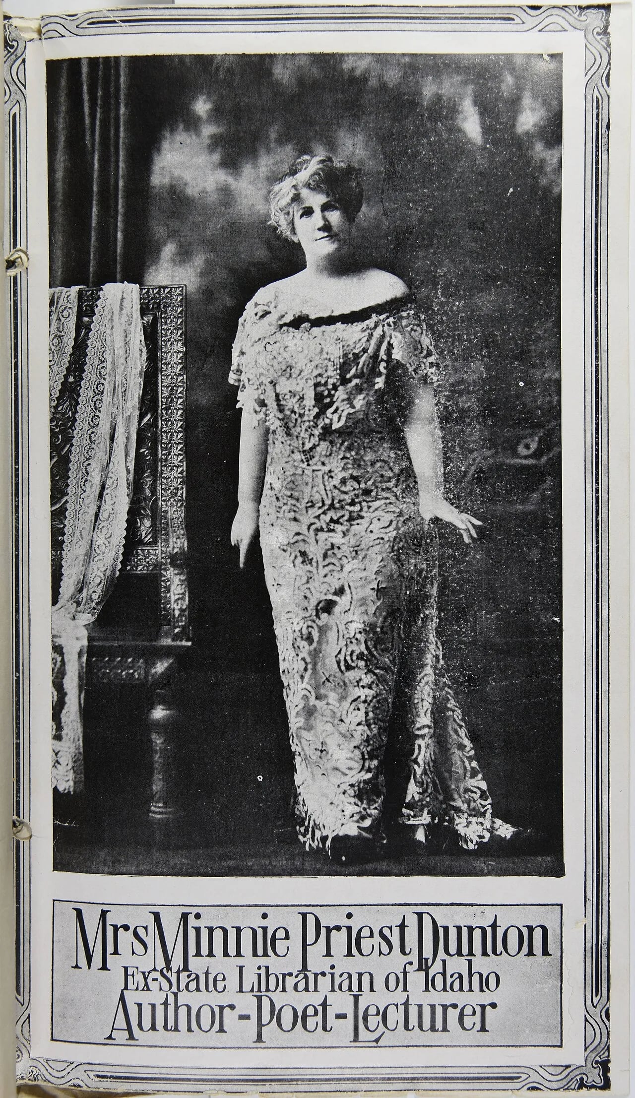 Portrait of Minnie Priest Dunton (1864–1921) – memorial page