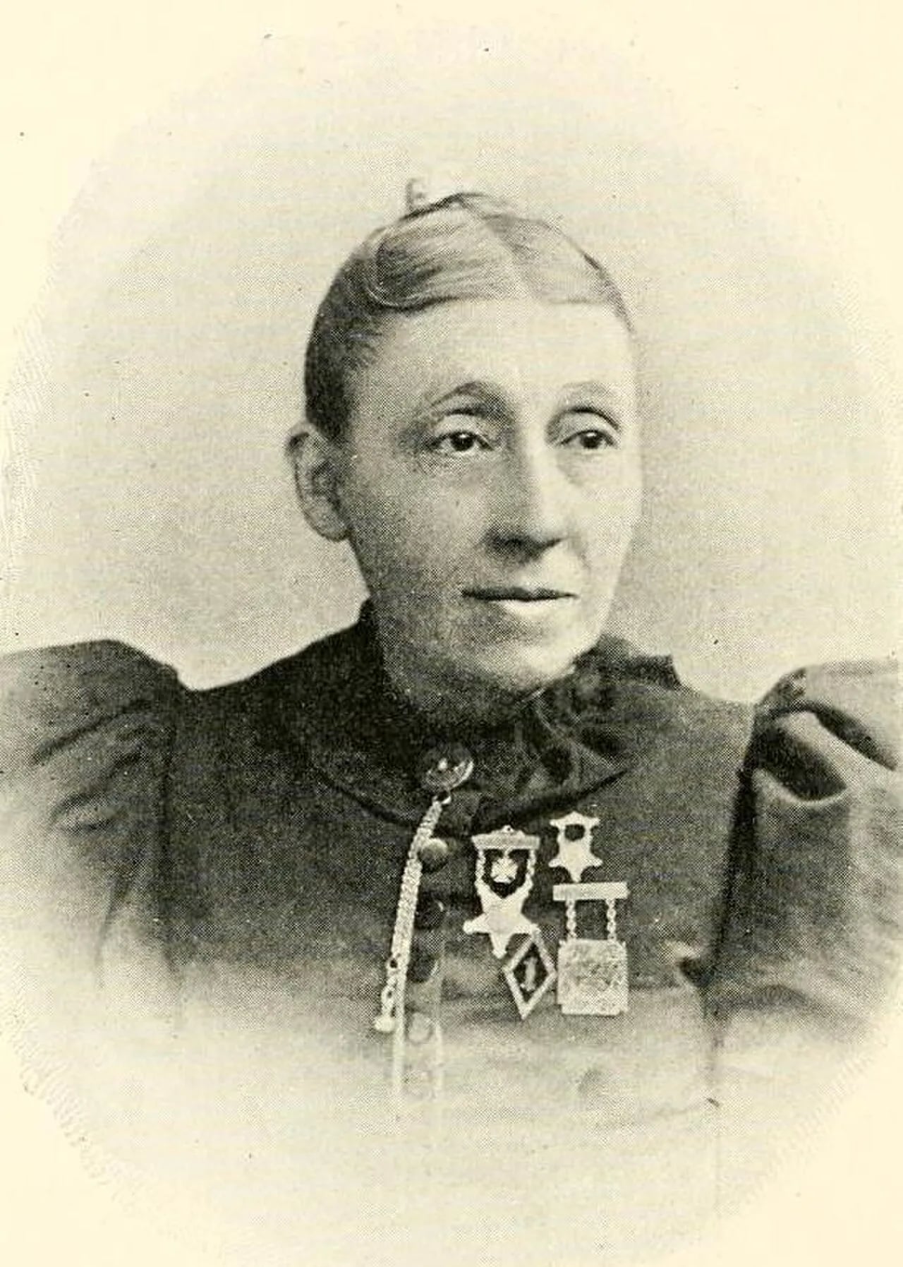 Porträt von Emily E. Woodley (1835–1908) – Gedenkseite
