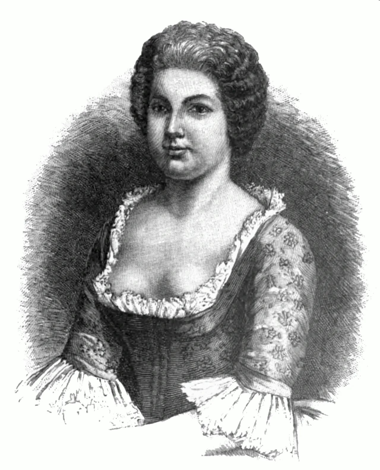Porträt von Friederike Caroline Neuber (1697–1760) – Gedenkseite
